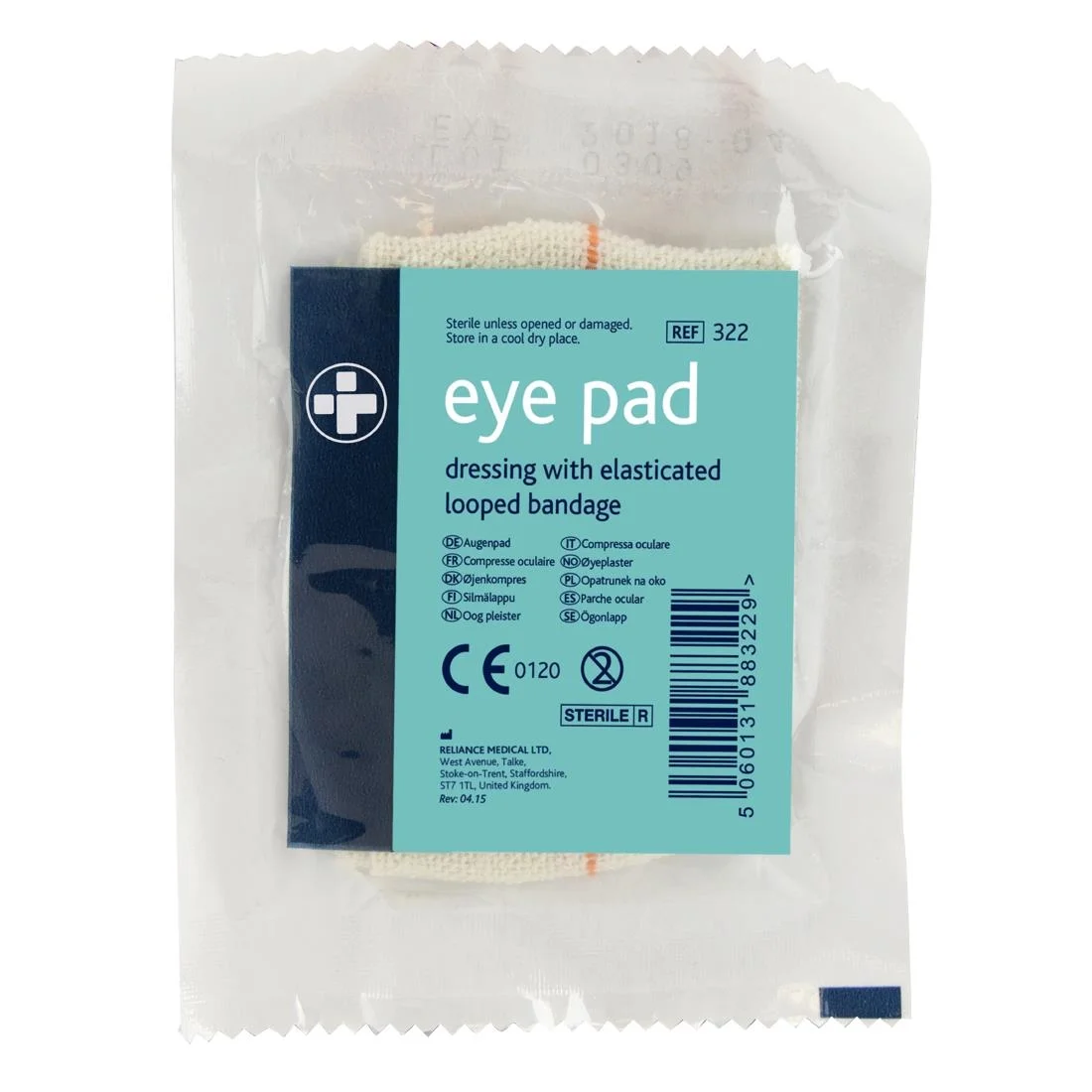 Eye Pad Dressing with Bandage Loop - Image 2