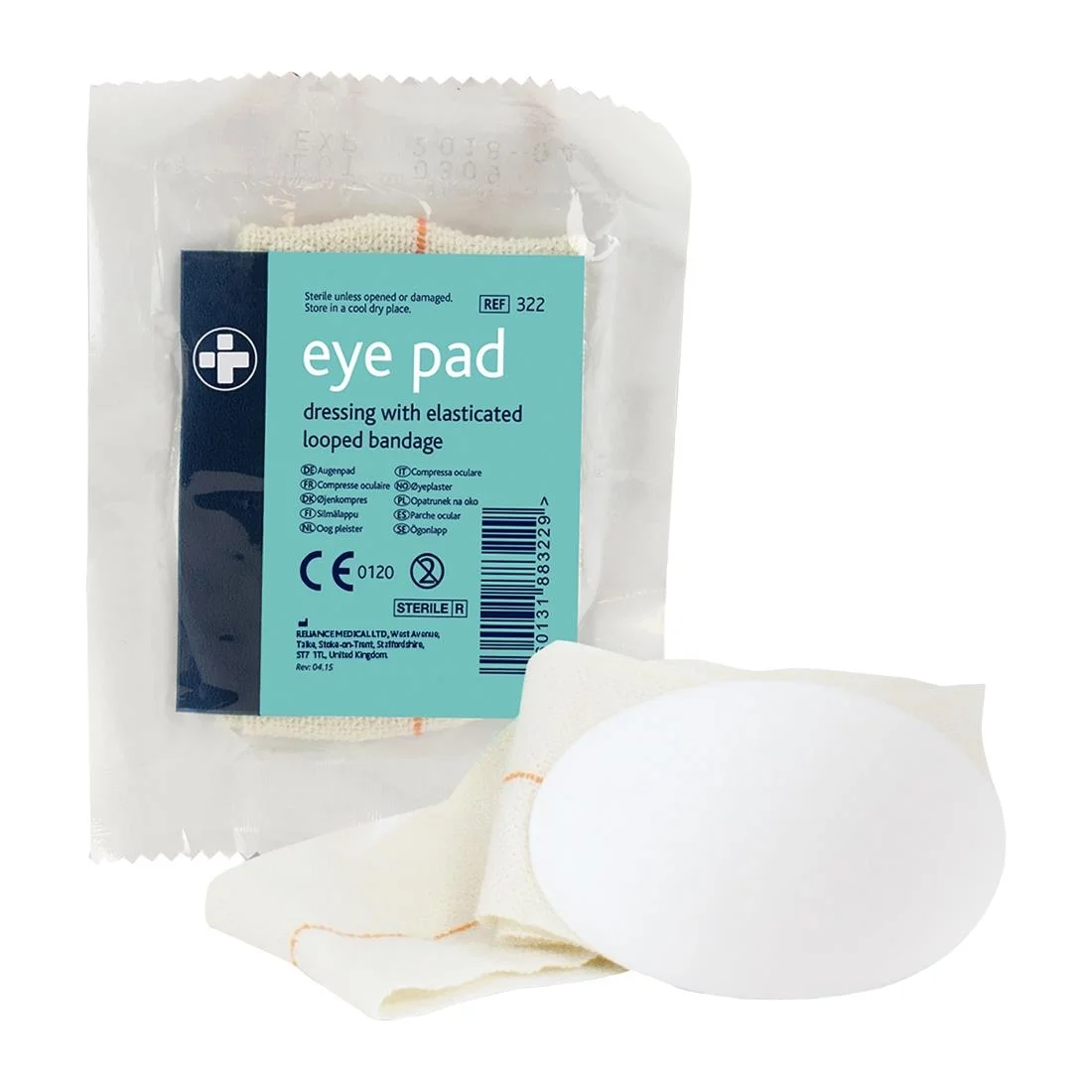 Eye Pad Dressing with Bandage Loop - Image 1