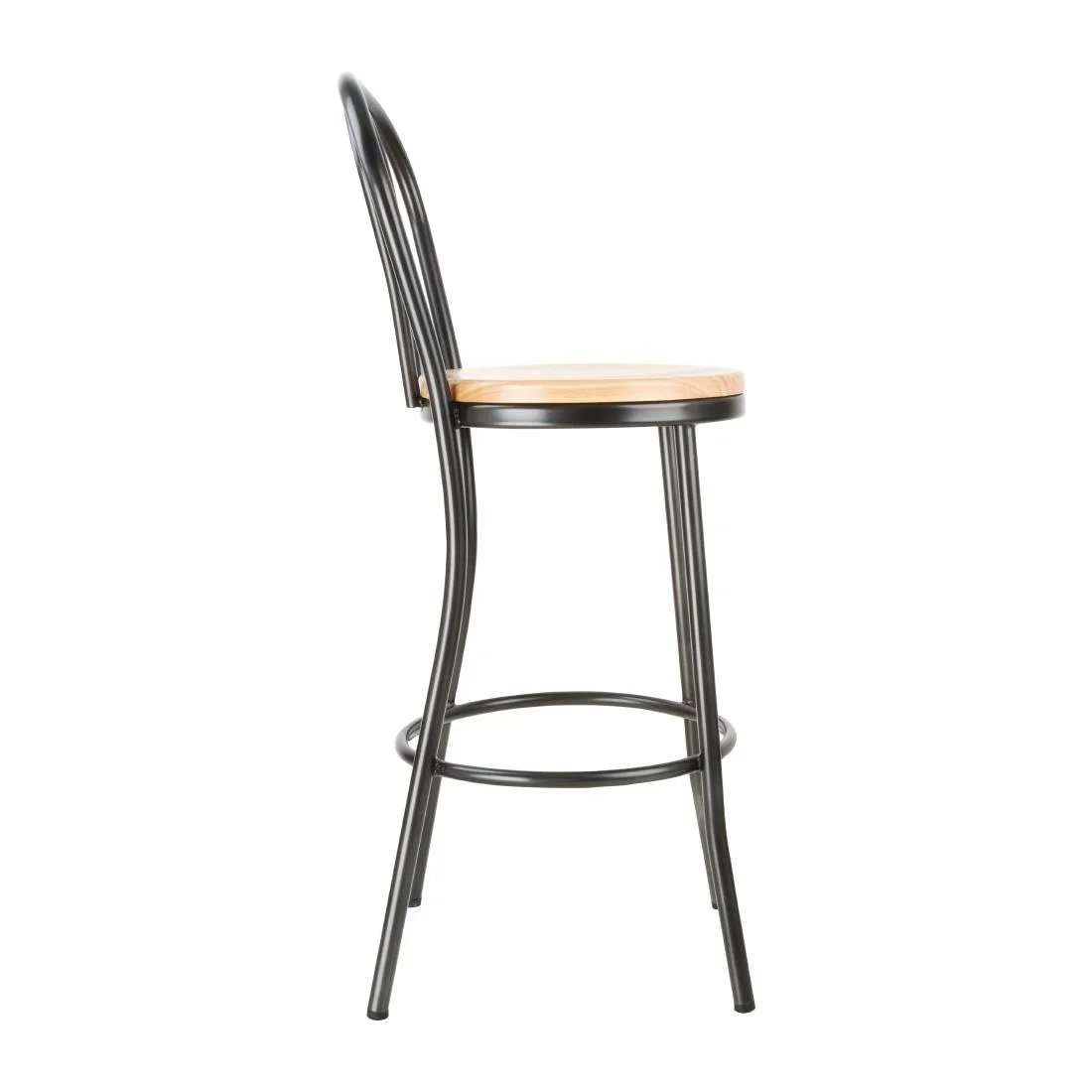 Bolero Clarisse High Stools Metallic Grey (Pack of 1) - Image 3