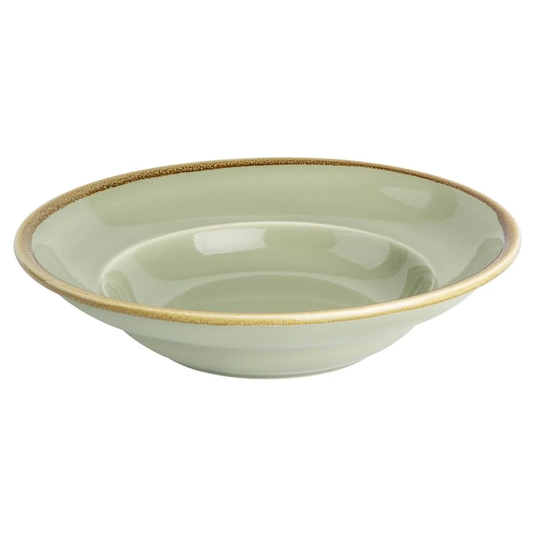 Olympia Kiln Pasta Bowls Moss 250mm (4 Pack) - Image 2