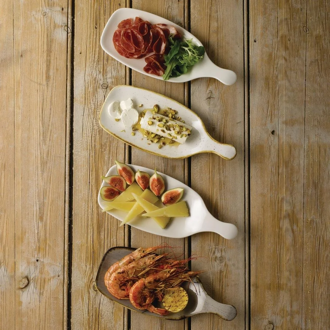 Churchill Stonecast Handled Paddles Peppercorn Grey 284mm (6 Pack) - Image 4