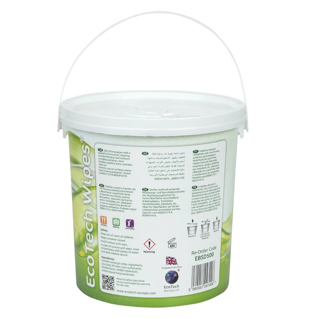 EcoTech Disinfectant Surface Wipes Bucket - Image 3