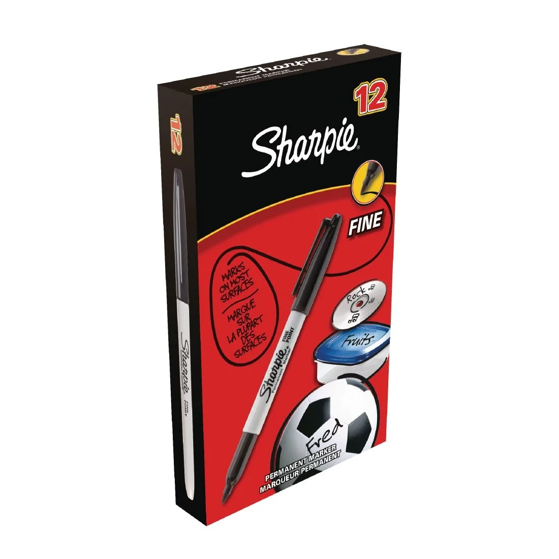 Sharpie Fine Permanent Marker Black 12 Pack - Image 3