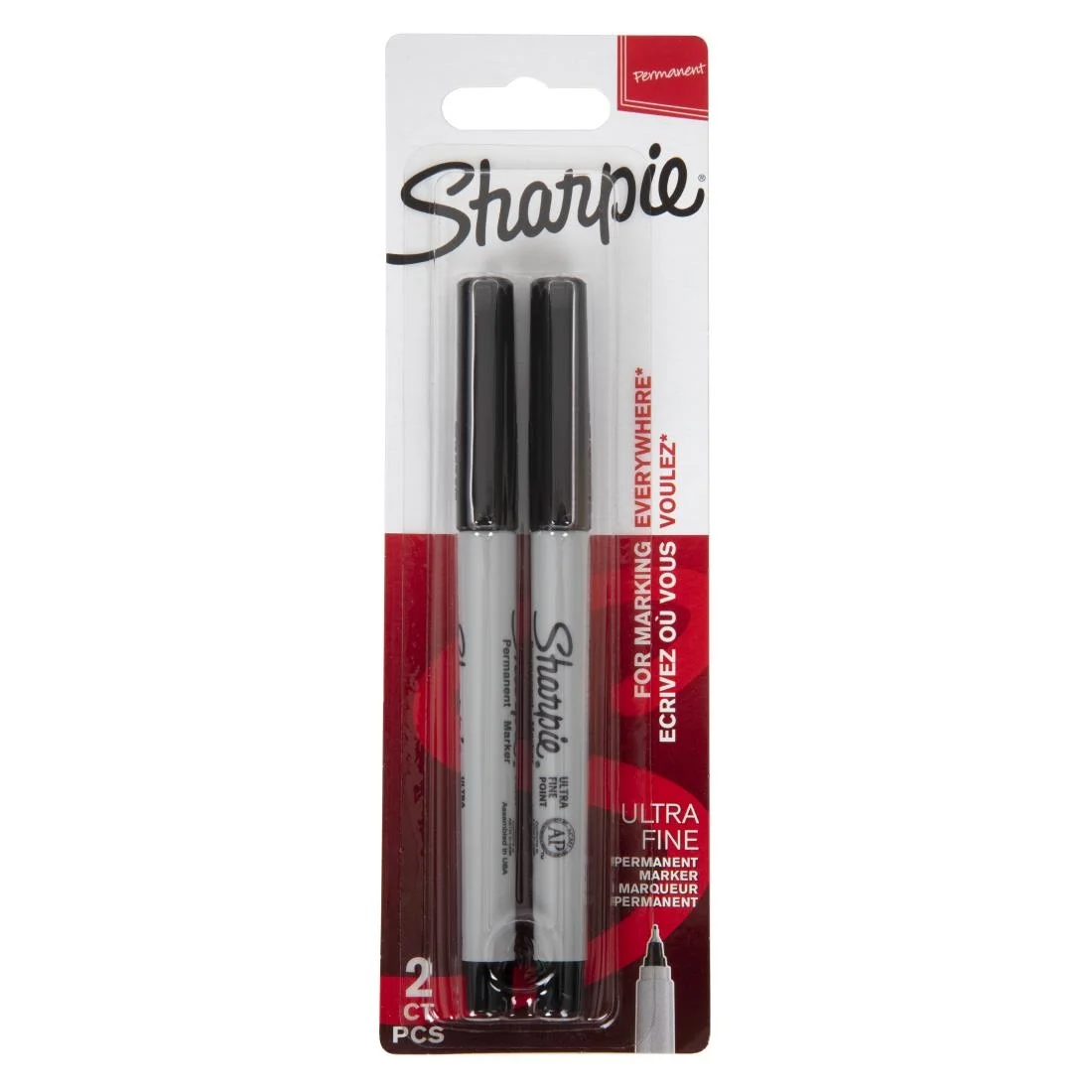 Sharpie Ultra Fine Permanent Marker Black 2 Pack - Image 5