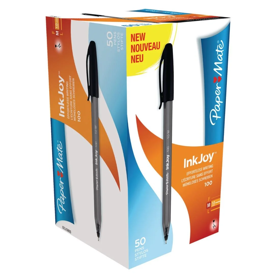 Papermate Inkjoy 100 Capped Medium Black Tuck 50 Pack - Image 3