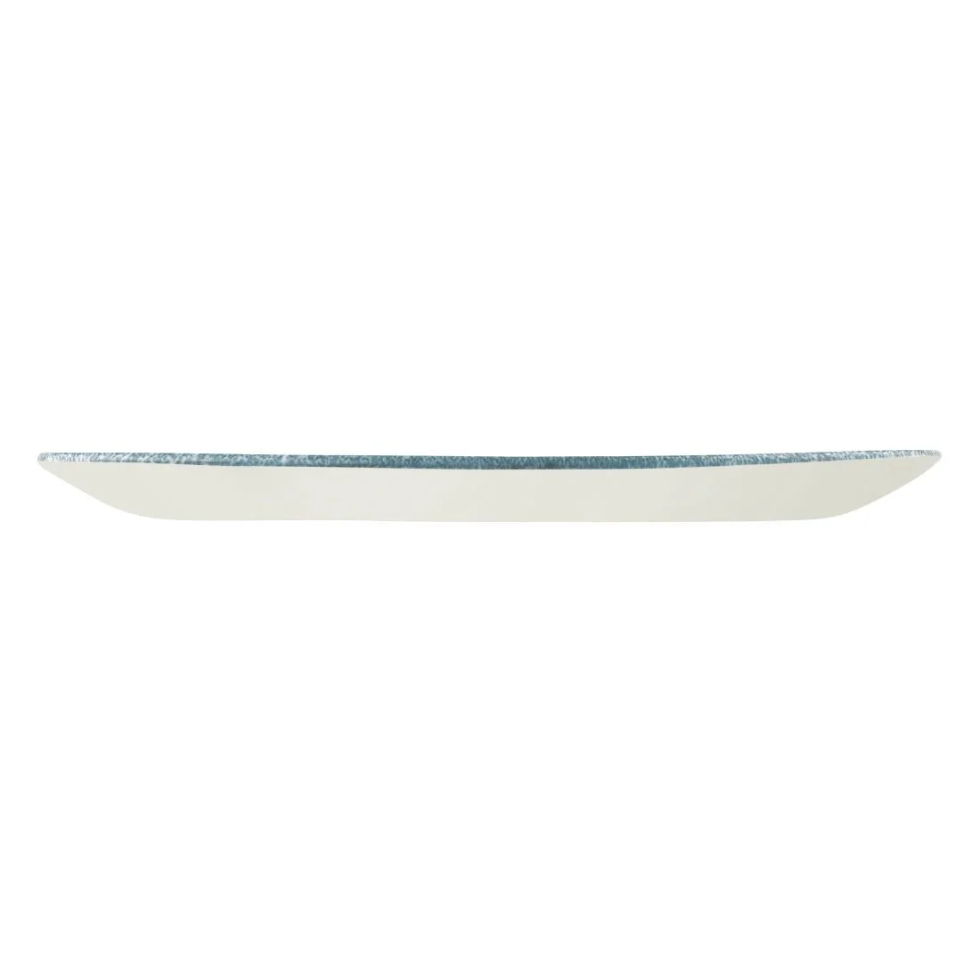 Churchill Studio Prints Raku Oblong Plate 355mm Topaz Blue - Image 2