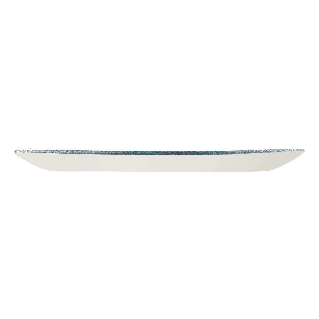 Churchill Studio Prints Raku Oblong Plate Topaz Blue 298mm
