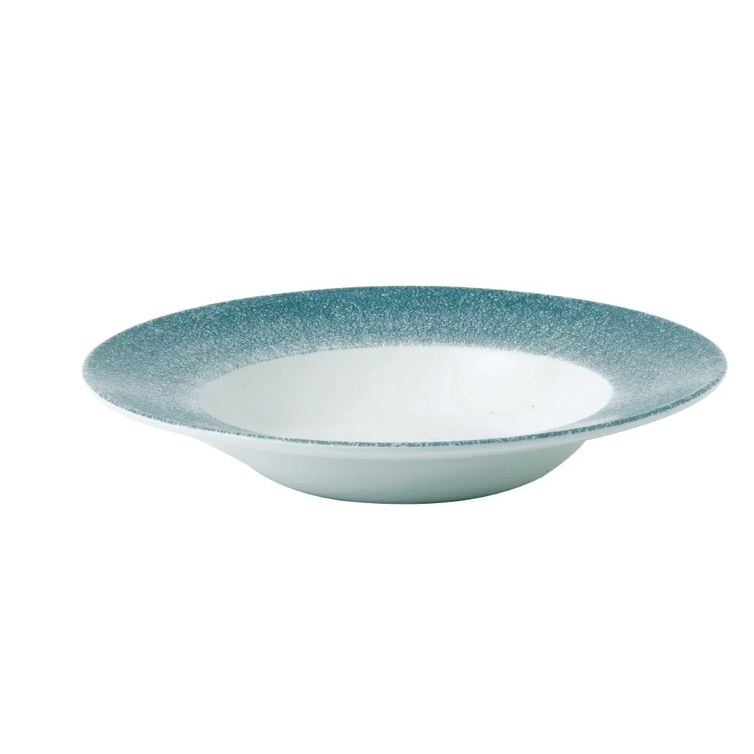 Churchill Studio Prints Raku Wide Rim Bowl Topaz Blue 280mm - Image 2