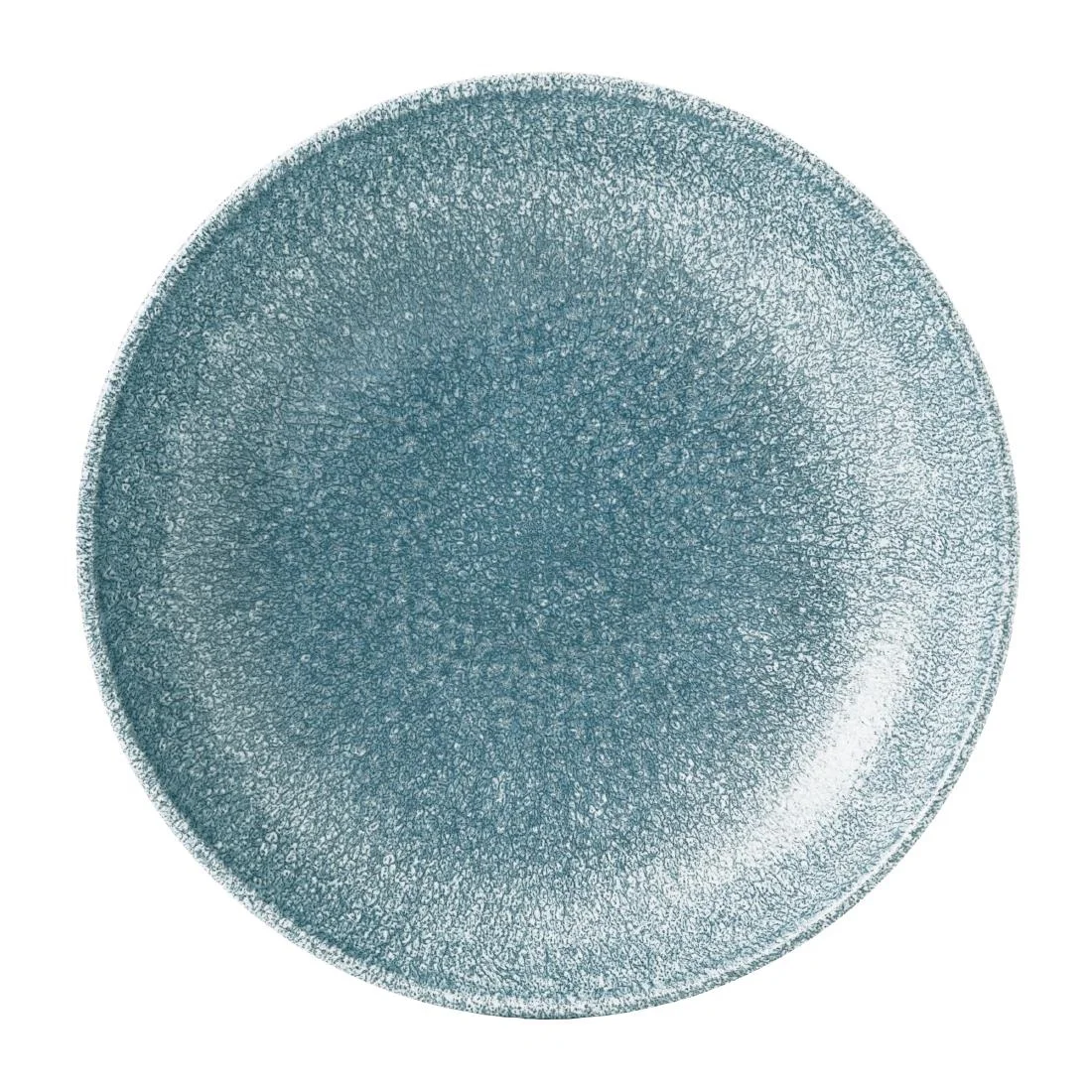 Churchill Studio Prints Raku Round Coupe Bowl Topaz Blue 248mm
