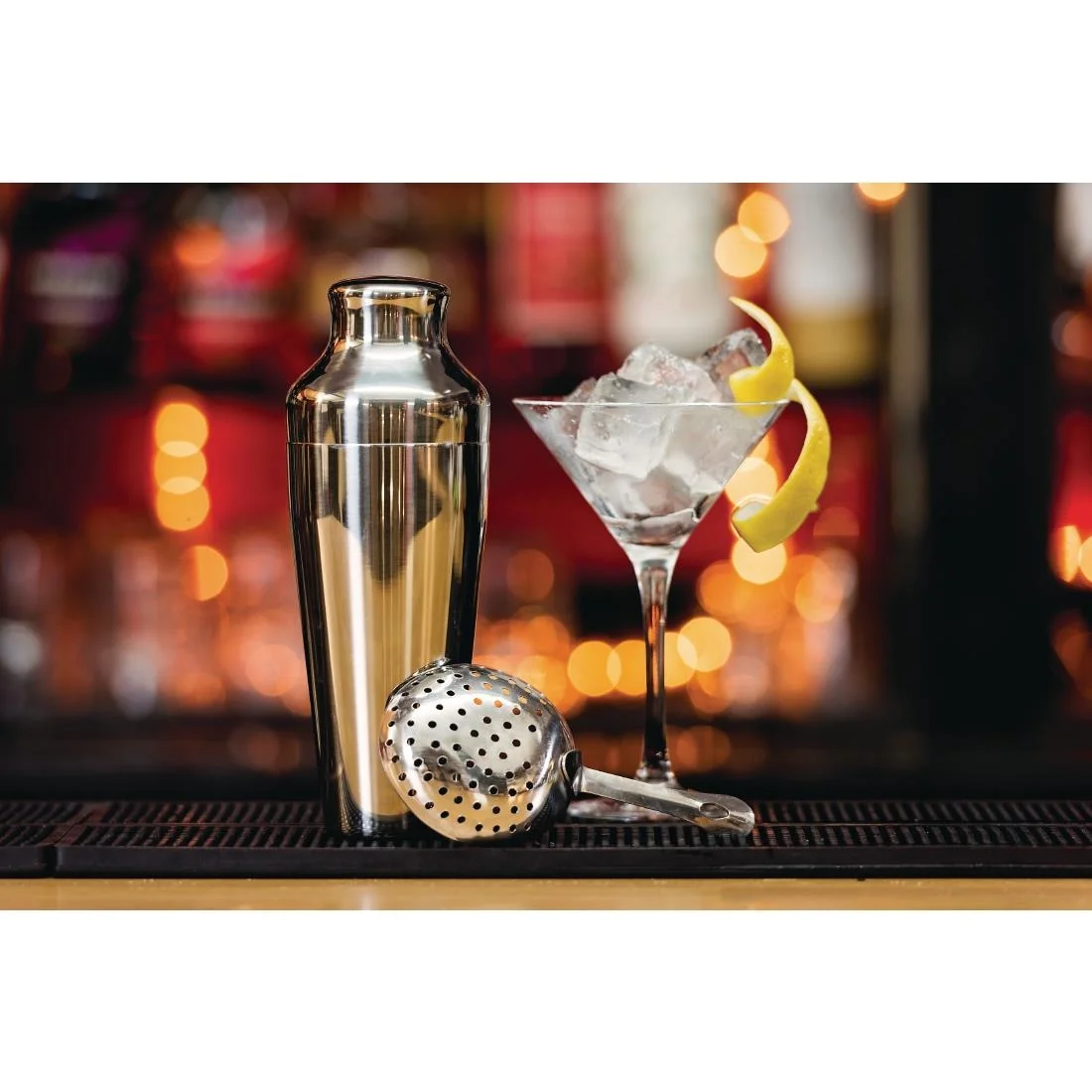Beaumont Mezclar Art Deco French Cocktail Shaker Stainless Steel 550ml - Image 3