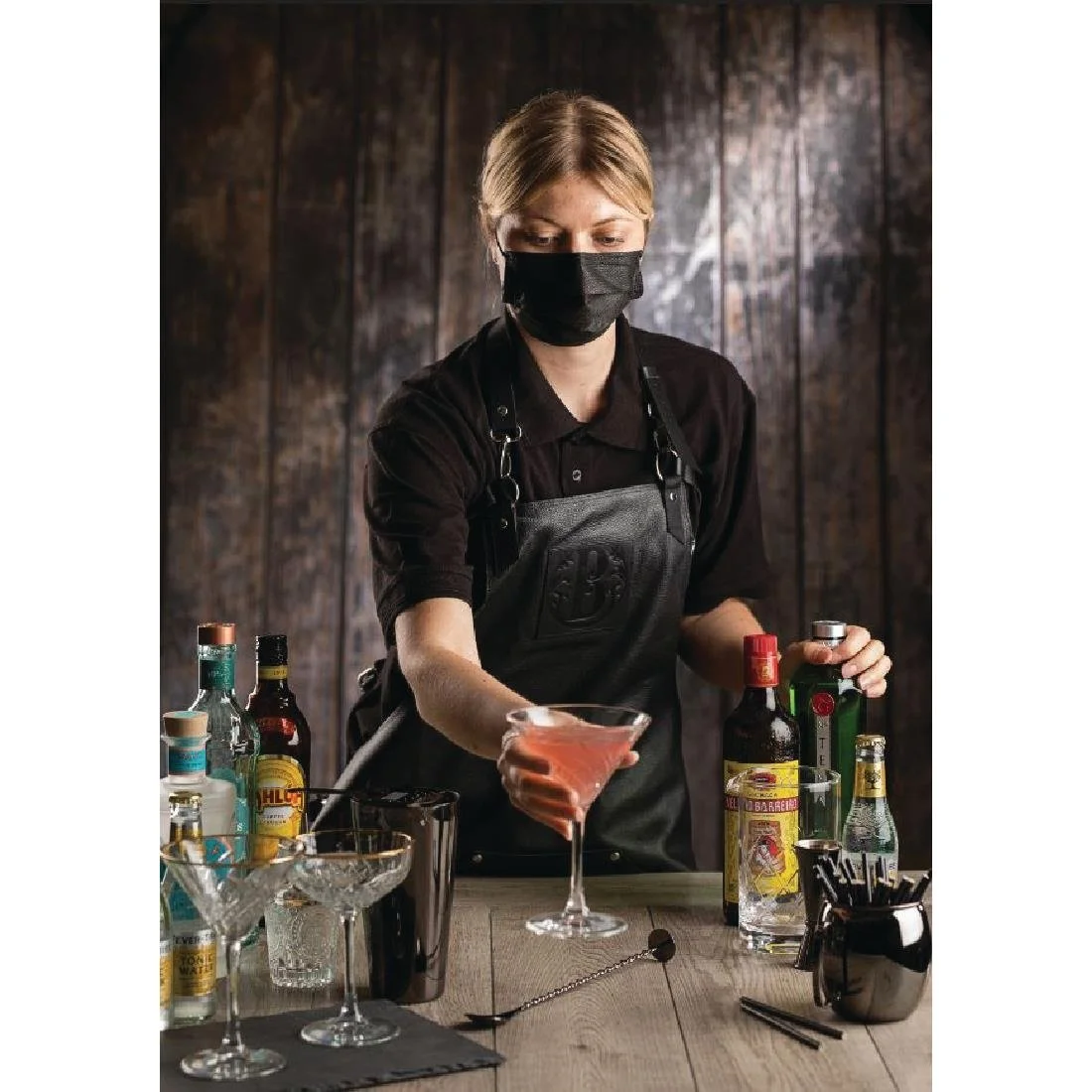 Black Type IIR Front of House Face Masks (50 Pack) - Image 4