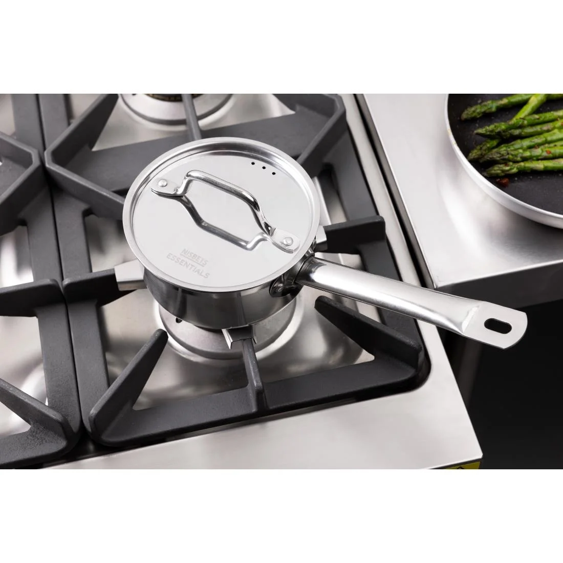 Nisbets Essentials Stainless Steel Saucepan with Lid 14cm - Image 6