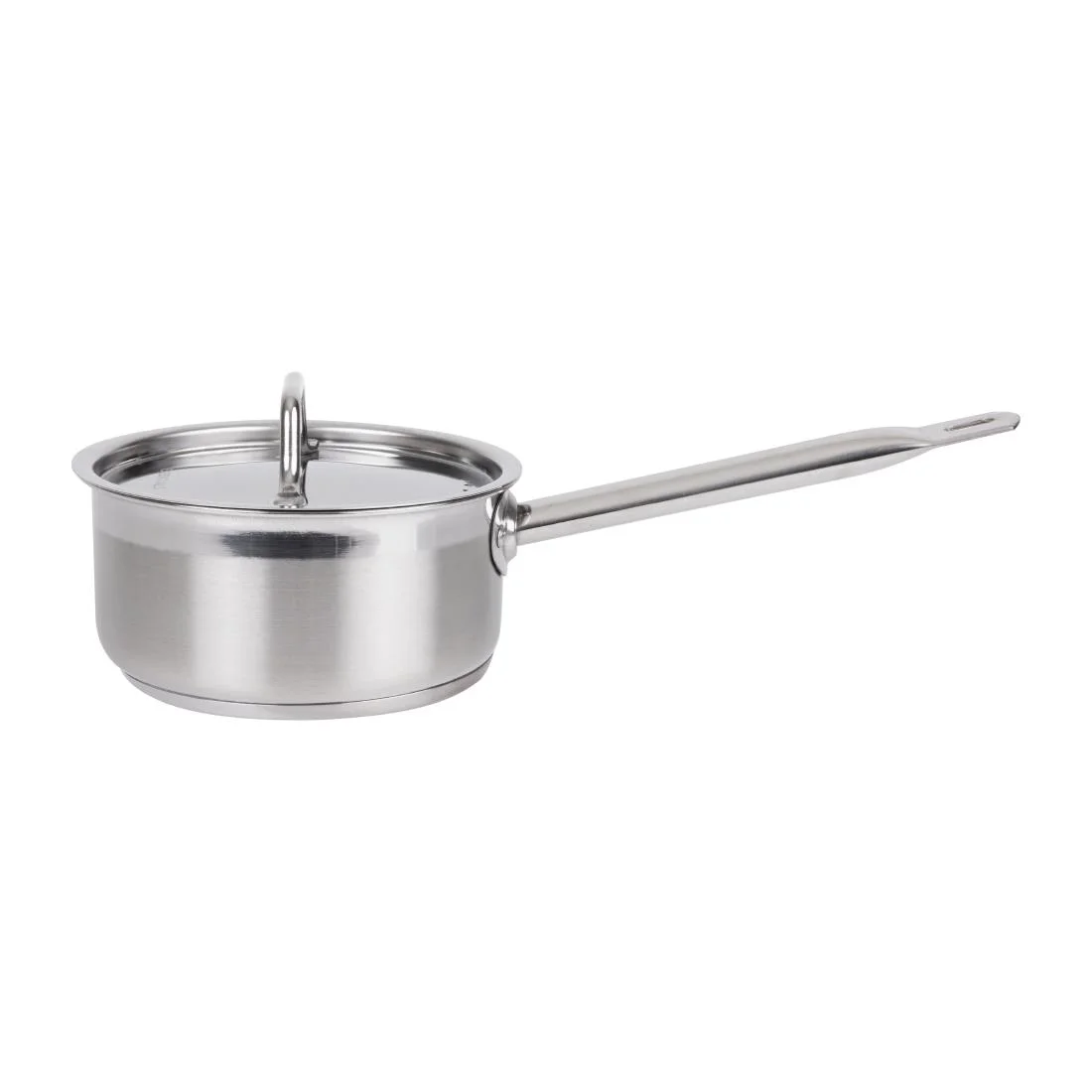 Nisbets Essentials Stainless Steel Saucepan with Lid 16cm - Image 2