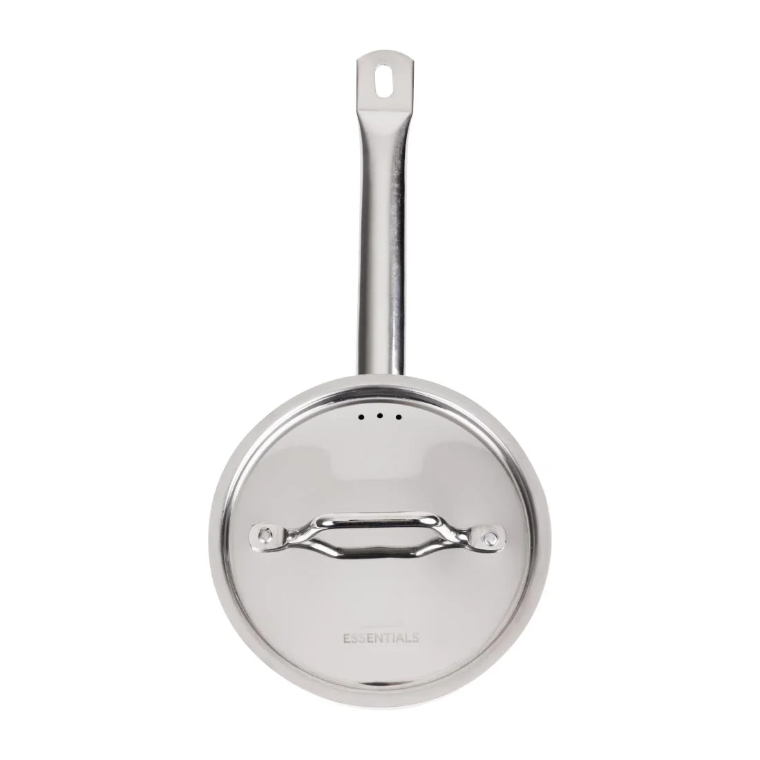 Nisbets Essentials Stainless Steel Saucepan with Lid 16cm - Image 3