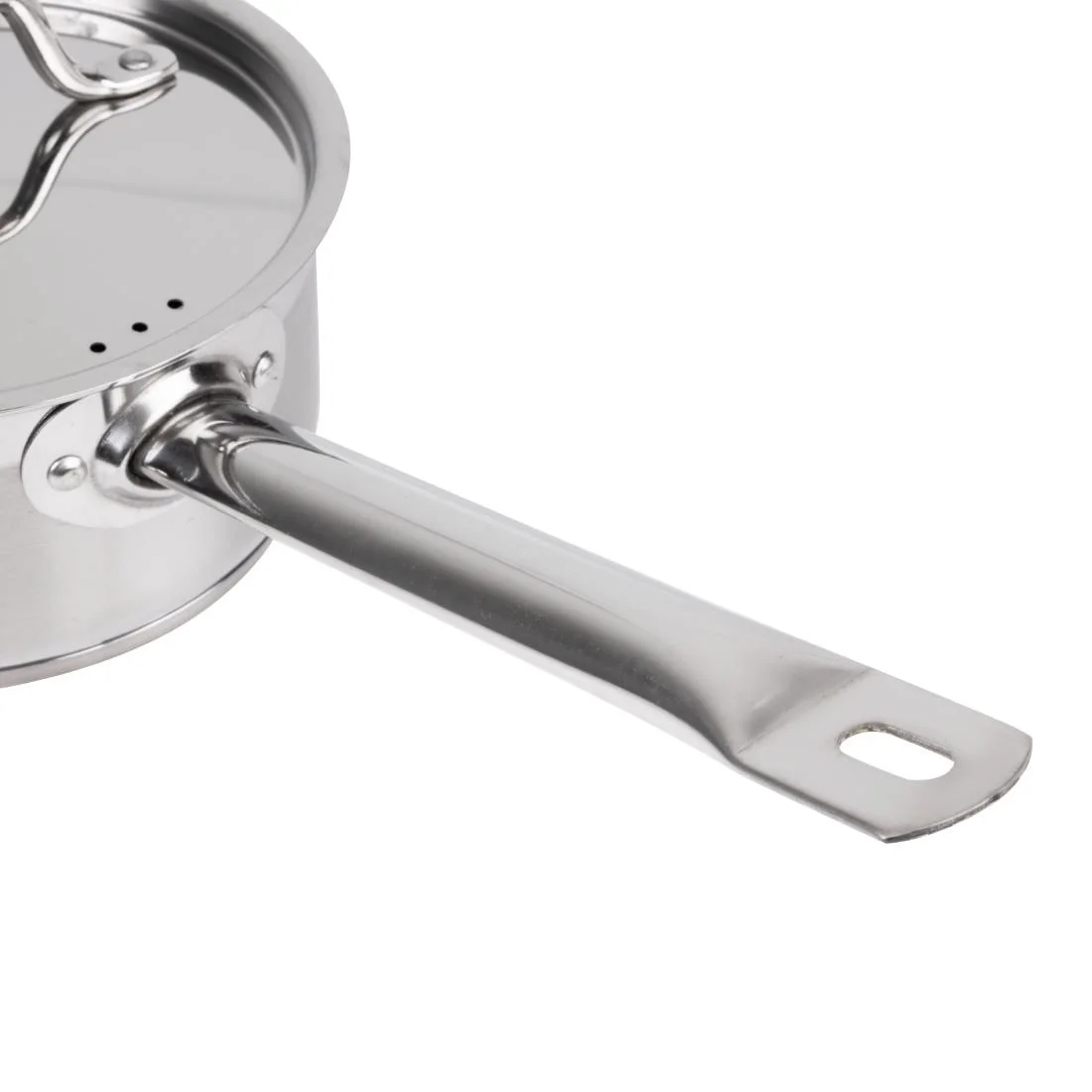 Nisbets Essentials Stainless Steel Saucepan with Lid 16cm - Image 6