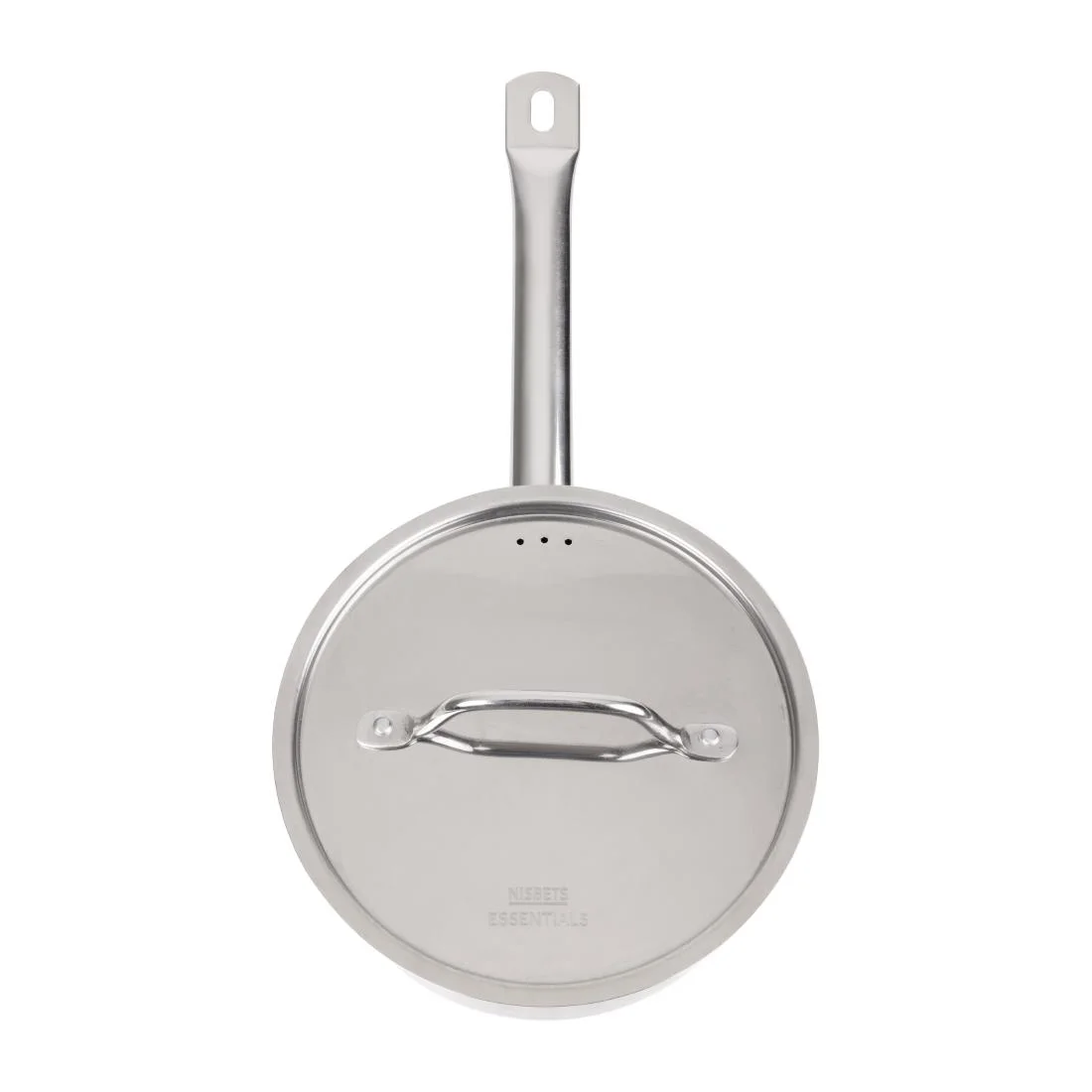 Nisbets Essentials Stainless Steel Saucepan with Lid 20cm - Image 3