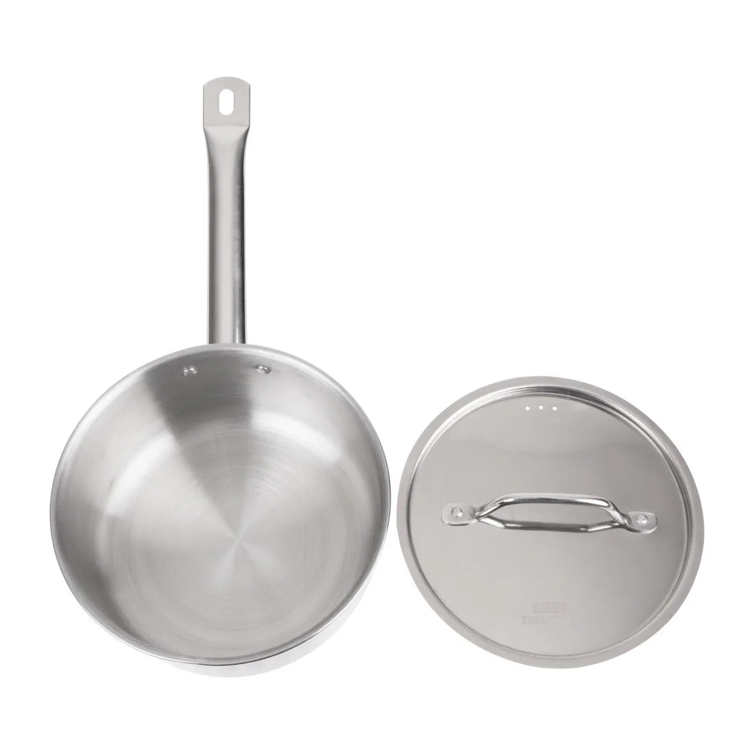 Nisbets Essentials Stainless Steel Saucepan with Lid 20cm - Image 4