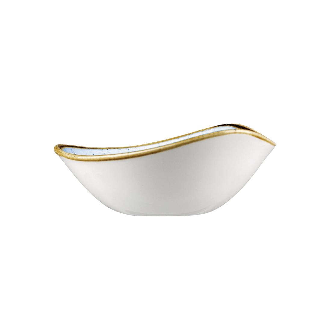 Churchill Stonecast Triangle Bowl Cornflower Blue 184mm