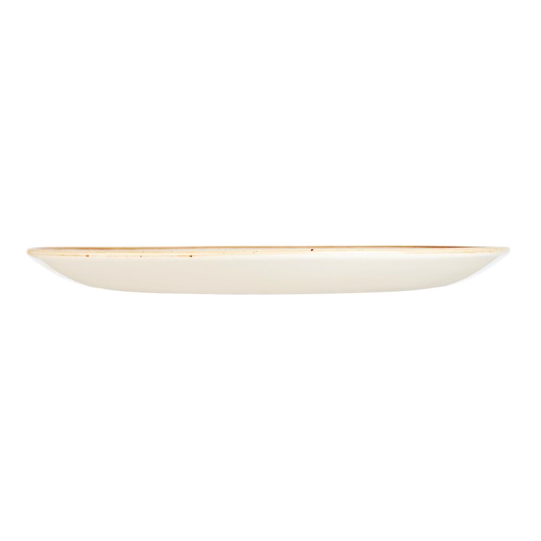 Churchill Stonecast Round Coupe Plate Mustard Seed Yellow 288mm