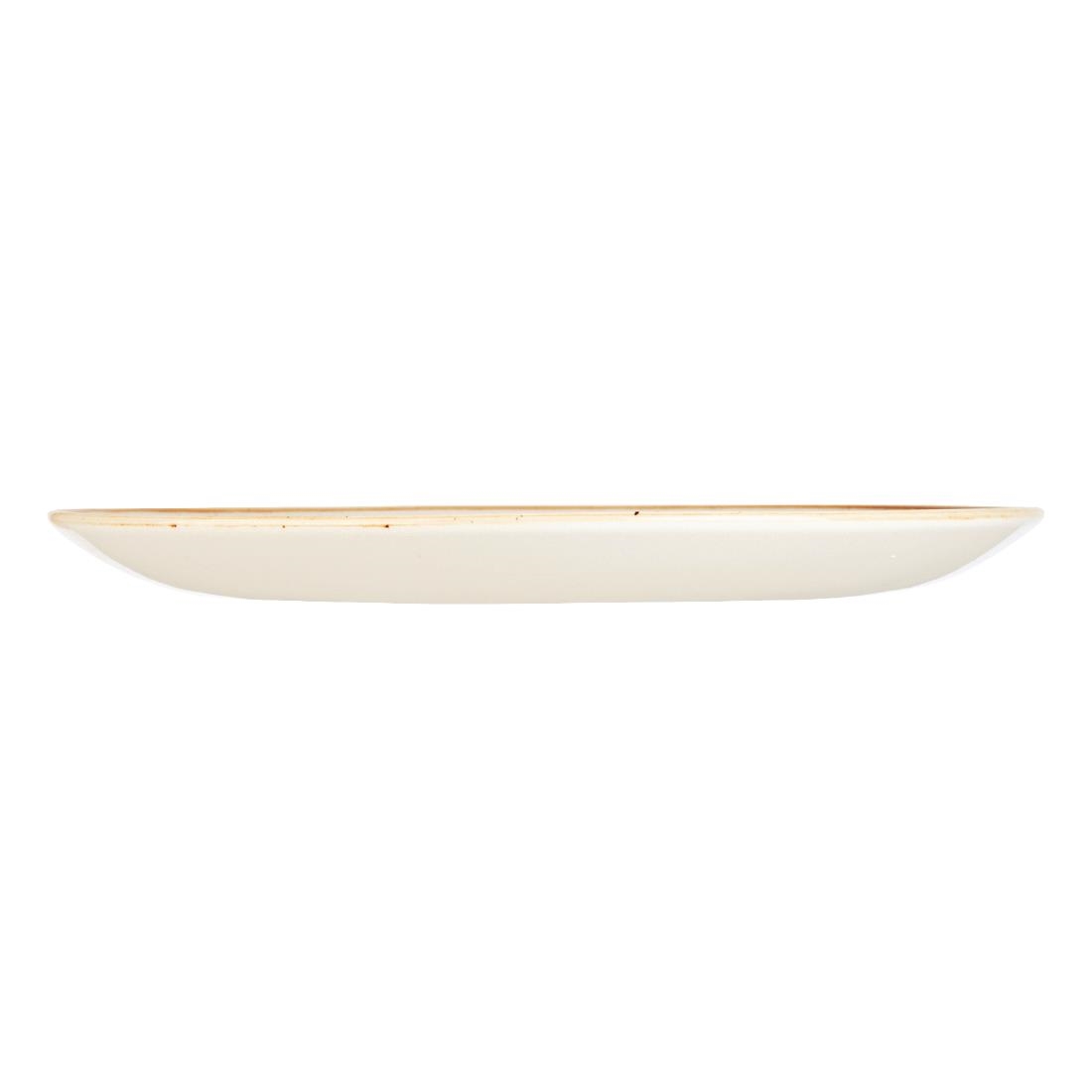 Churchill Stonecast Round Coupe Plate Mustard Seed Yellow 220mm