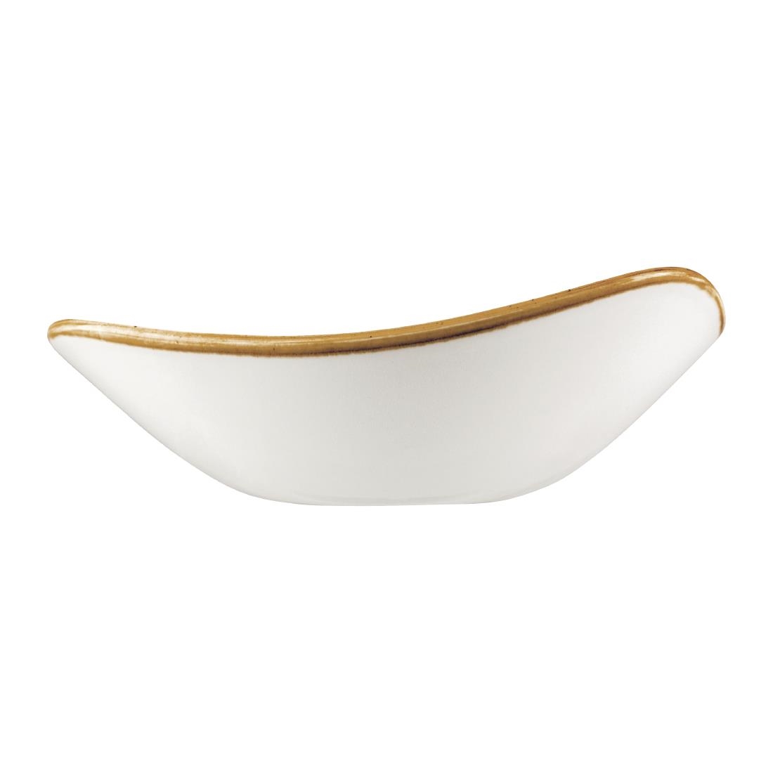 Churchill Stonecast Triangle Bowl Mustard Seed Yellow 229mm