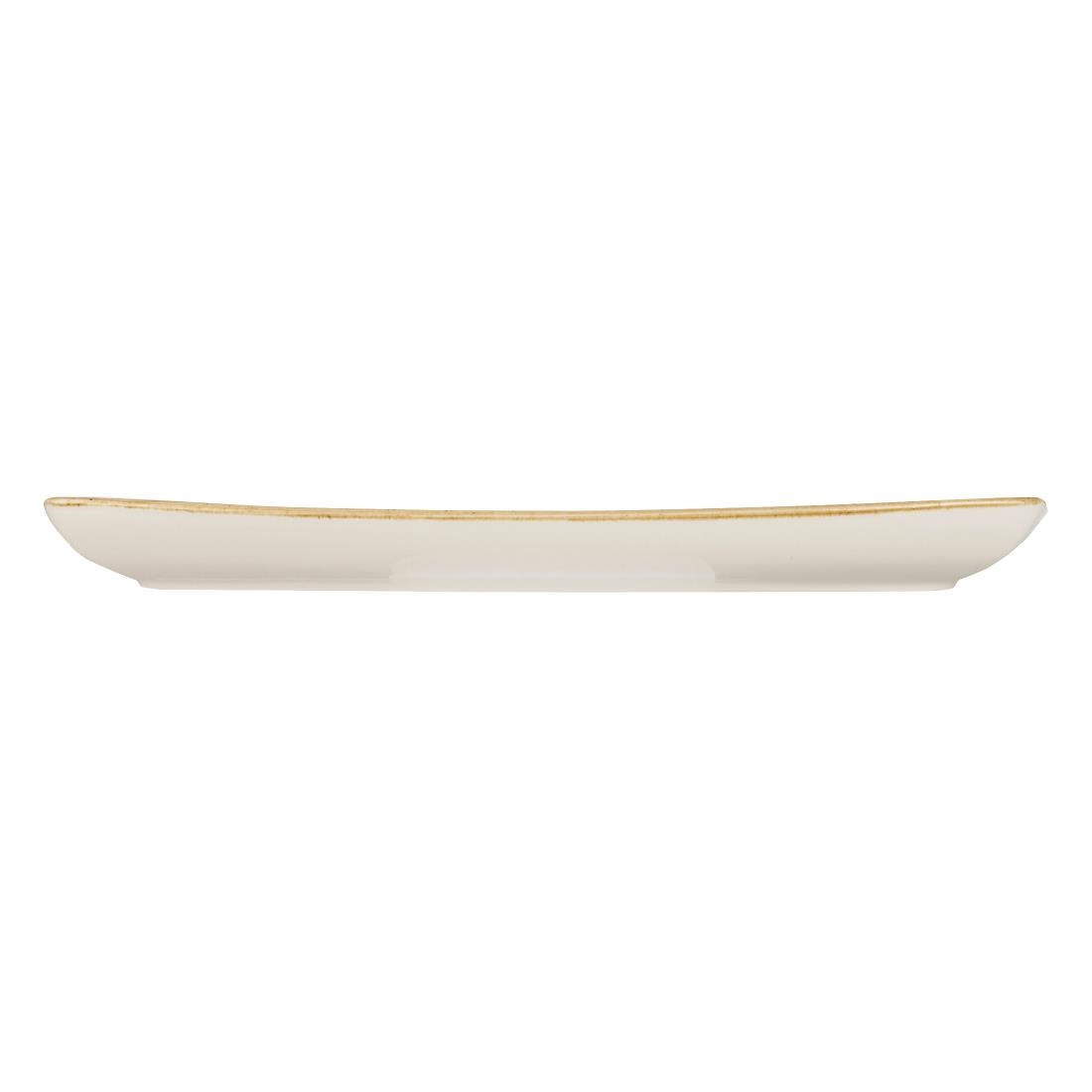 Churchill Stonecast Rectangular Plate Mustard Seed Yellow 295 x 150mm