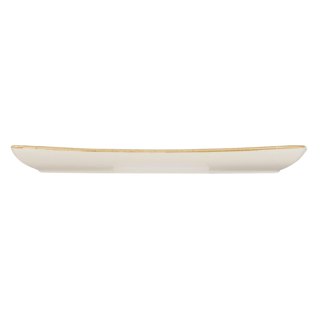 Churchill Stonecast Rectangular Plate Mustard Seed Yellow 350 x 185mm