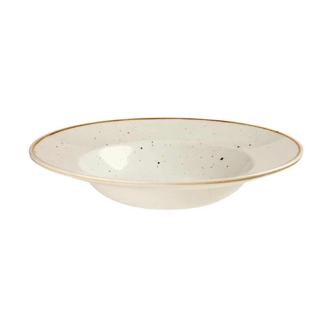 Churchill Stonecast Round Wide Rim Bowl Barley White 240mm - Image 2