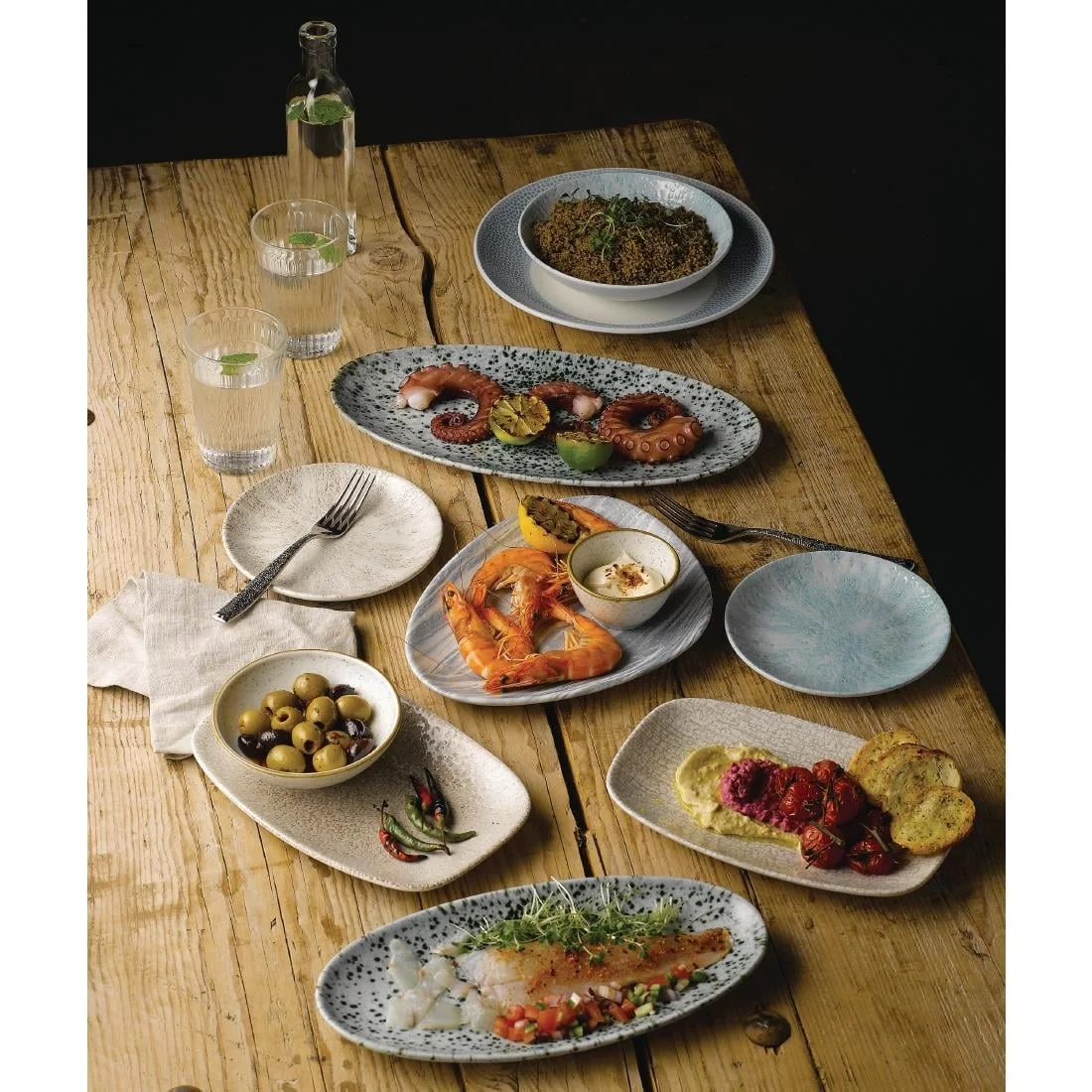 Churchill Stone Coupe Plates Aquamarine 165mm (12 Pack) - Image 4