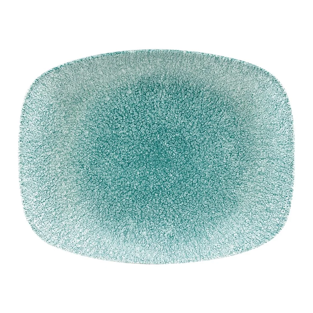 Churchill Raku Oblong Chef Plates Jade Green 202 x 261mm (12 Pack)
