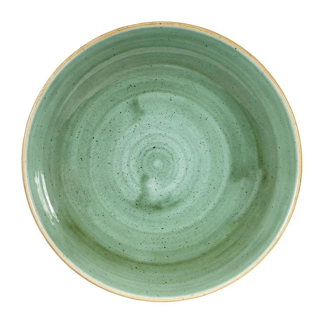 Churchill Stonecast Round Coupe Bowls Samphire Green 248mm (12 Pack) - Image 1