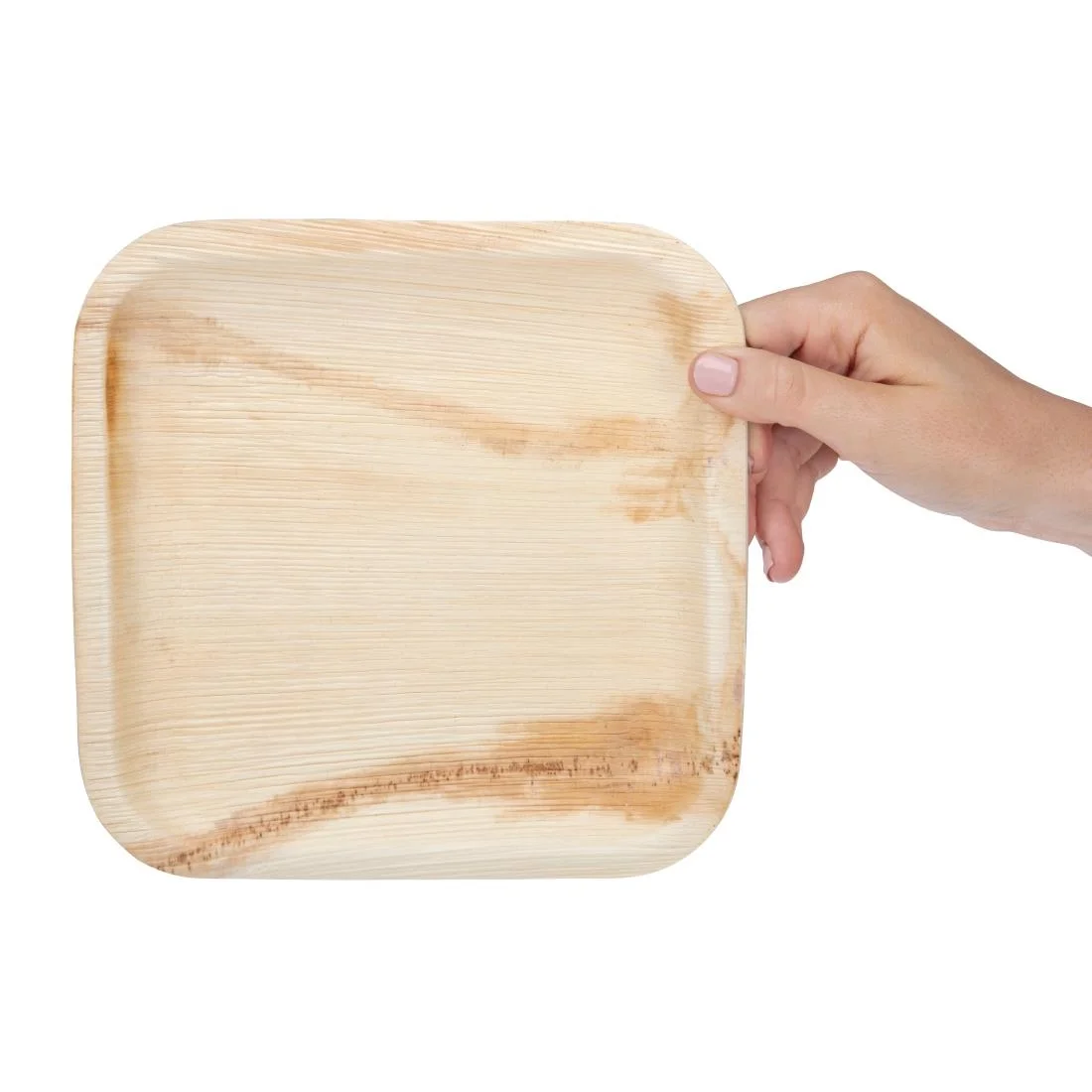 Fiesta Compostable Palm Leaf Plates Square 200mm (100 Pack) - Image 7