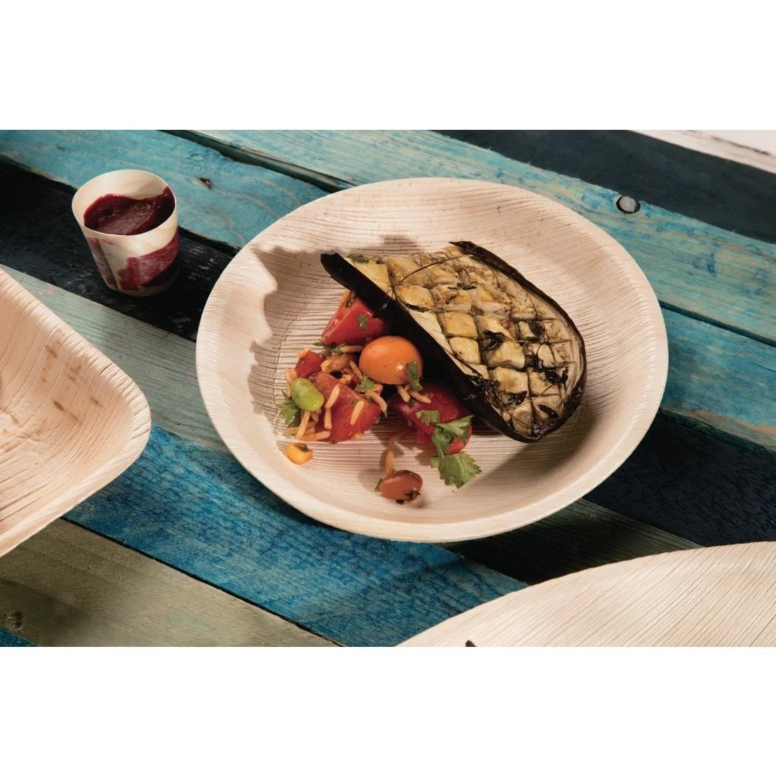 Fiesta Compostable Deep Palm Leaf Plates Round 175mm (100 Pack) - Image 2