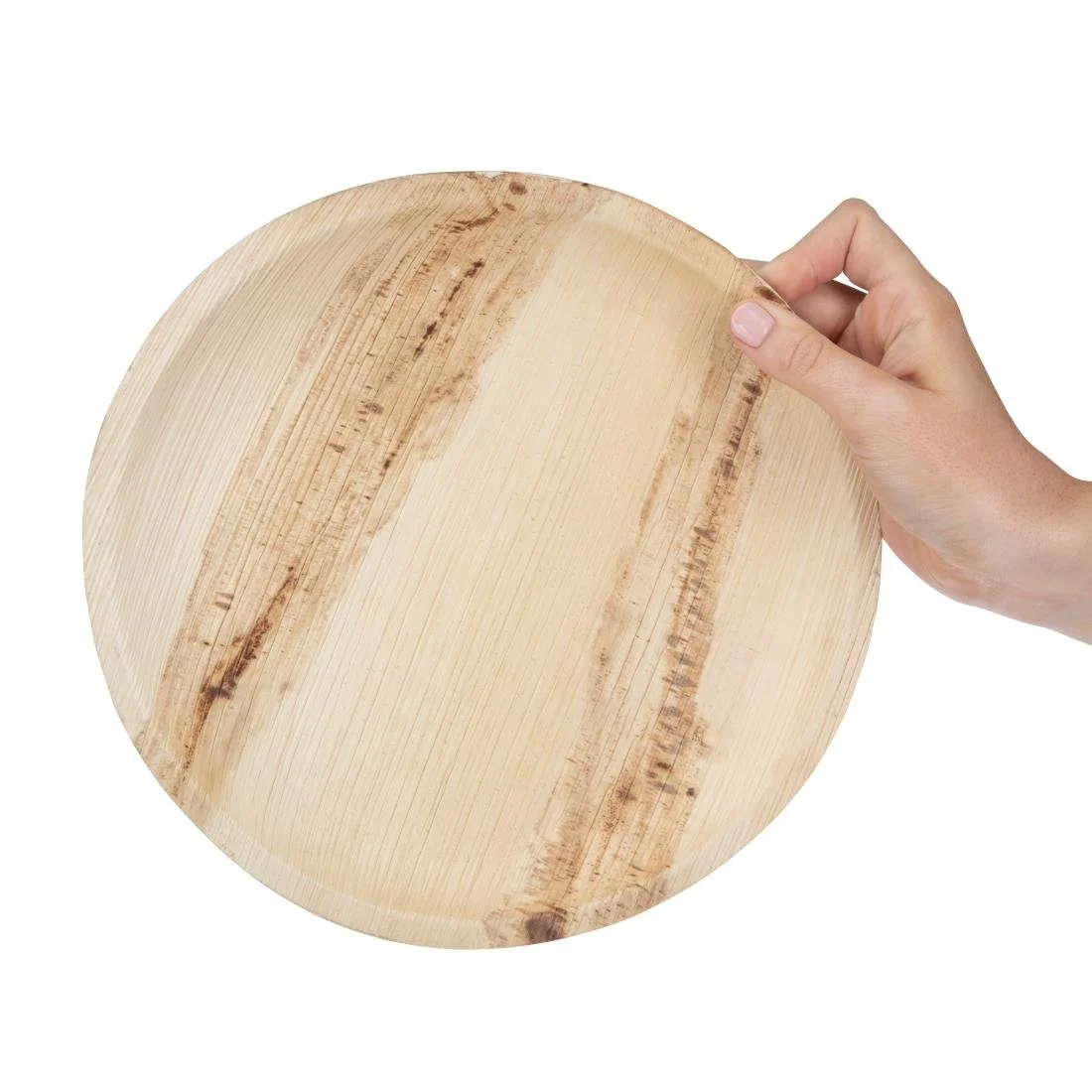 Fiesta Compostable Palm Leaf Plates Round 250mm (100 Pack) - Image 5