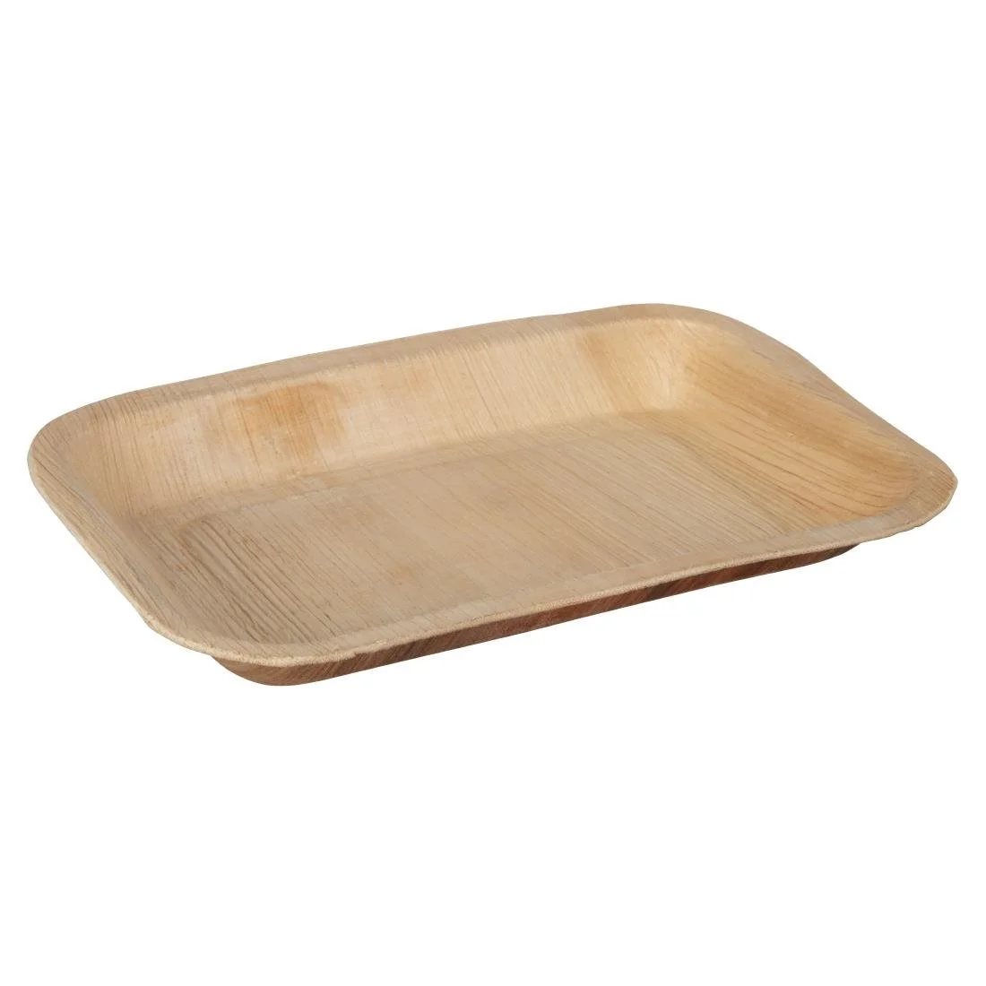 Fiesta Compostable Deep Palm Leaf Plates Rectangular 250mm (100 Pack) - Image 5