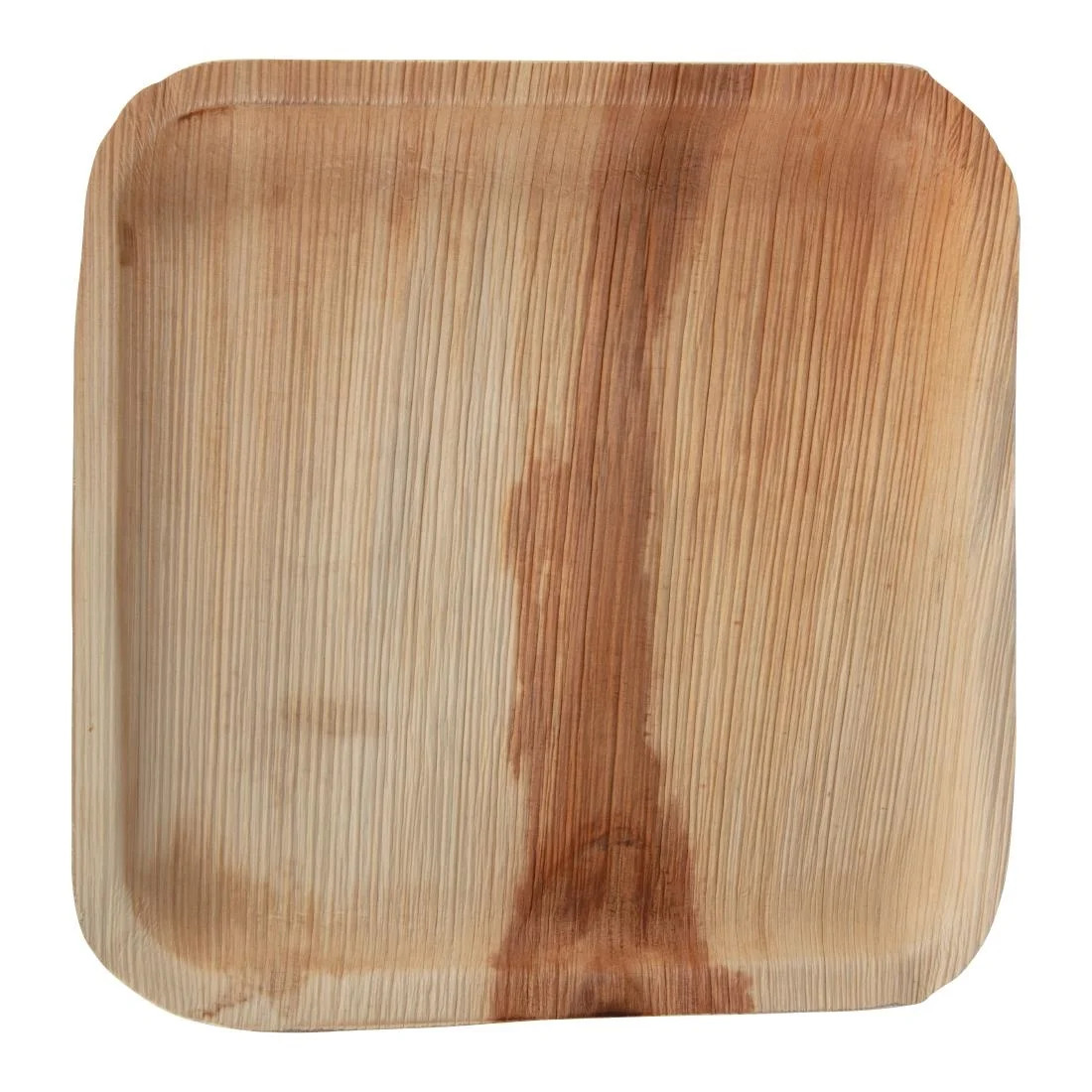 Fiesta Compostable Palm Leaf Plates Square 250mm (100 Pack) - Image 1