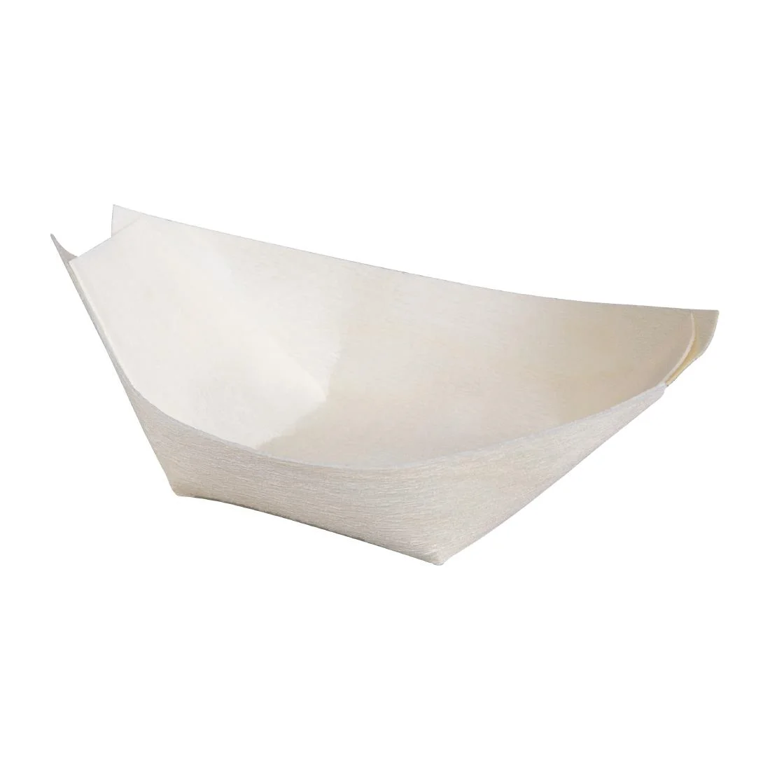 Fiesta Compostable Wooden Sushi Boats Small 80mm (Pack of 100)