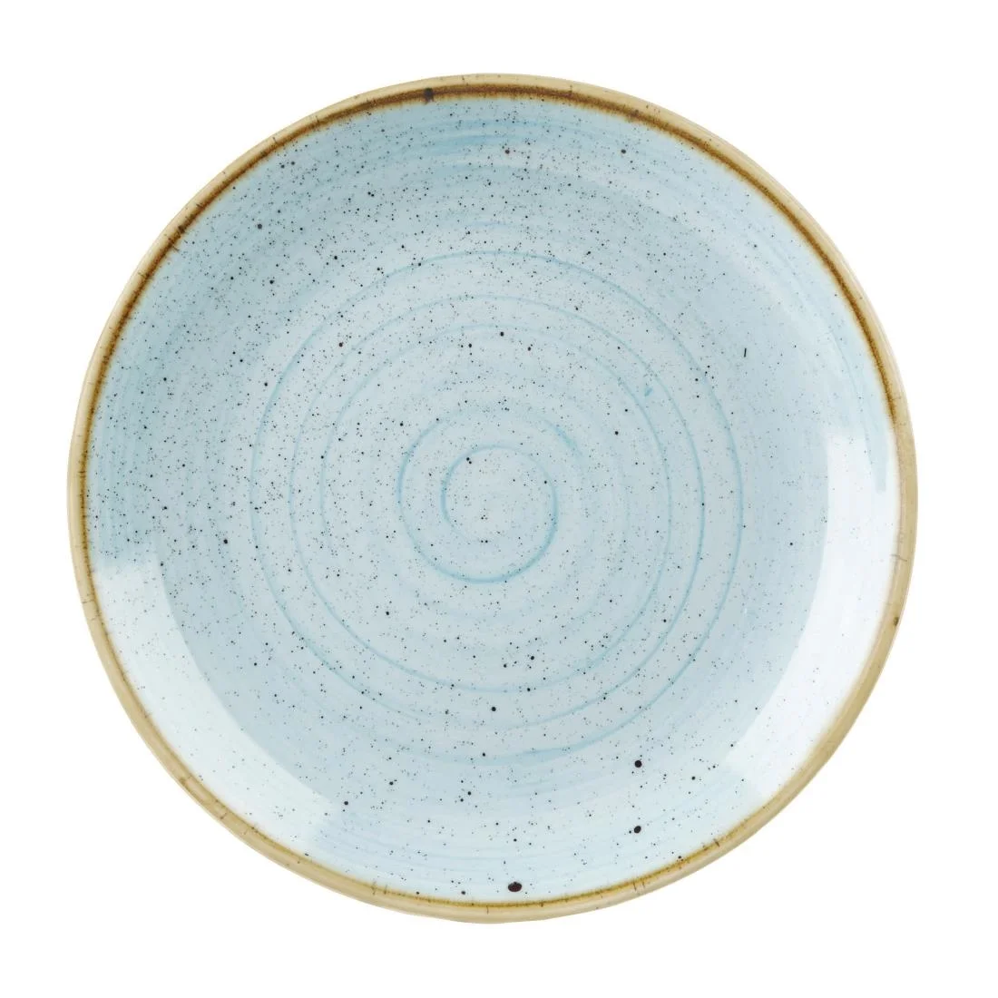 Churchill Stonecast Round Coupe Plate Duck Egg Blue 260mm - Image 1