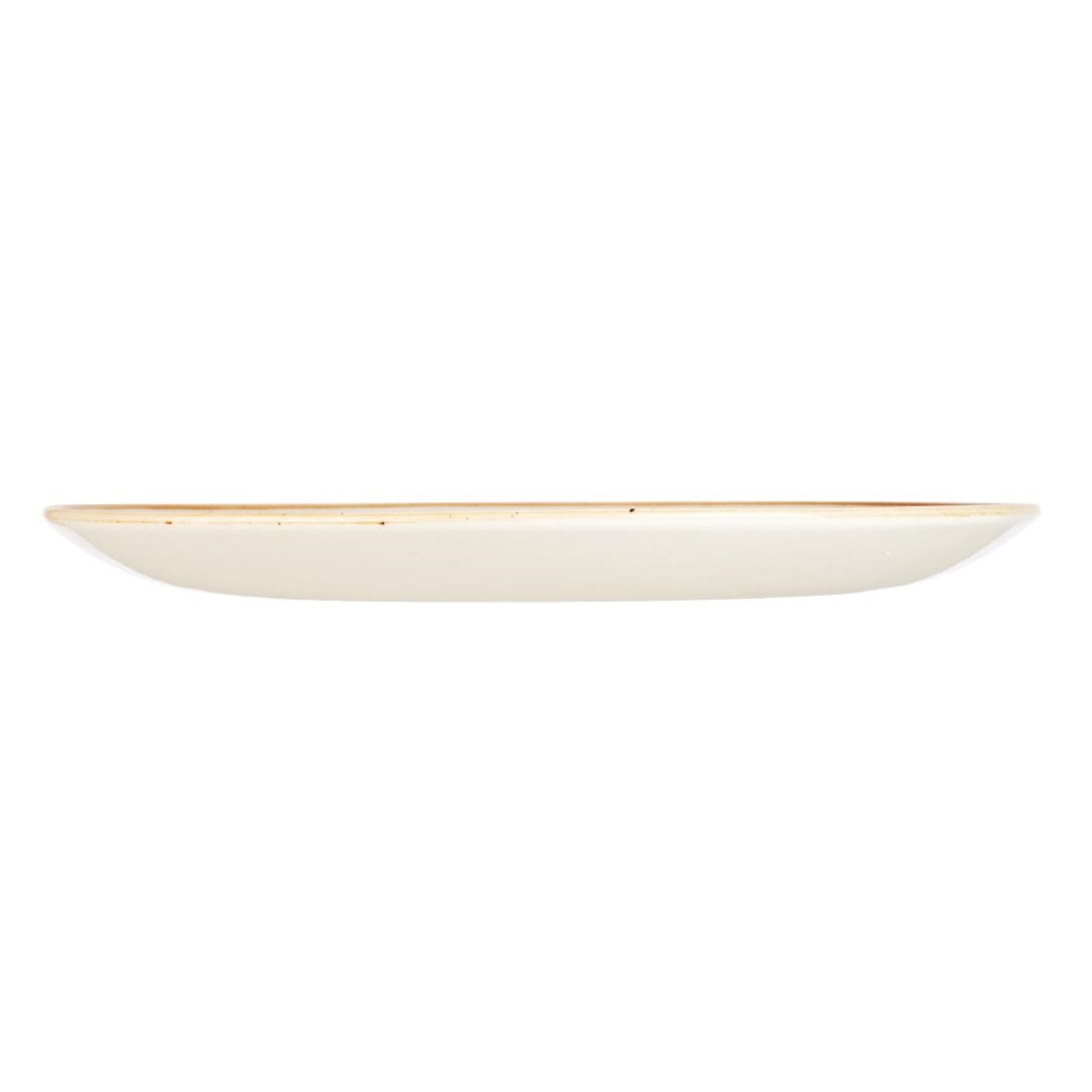 Churchill Stonecast Round Coupe Plate Barley White 260mm