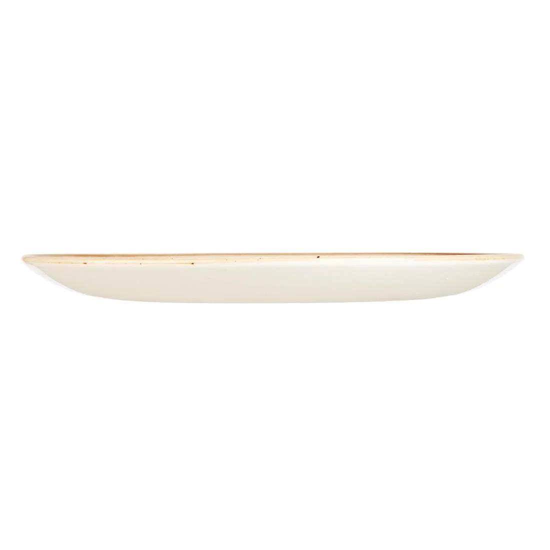 Churchill Stonecast Round Coupe Plate Barley White 260mm - Image 2
