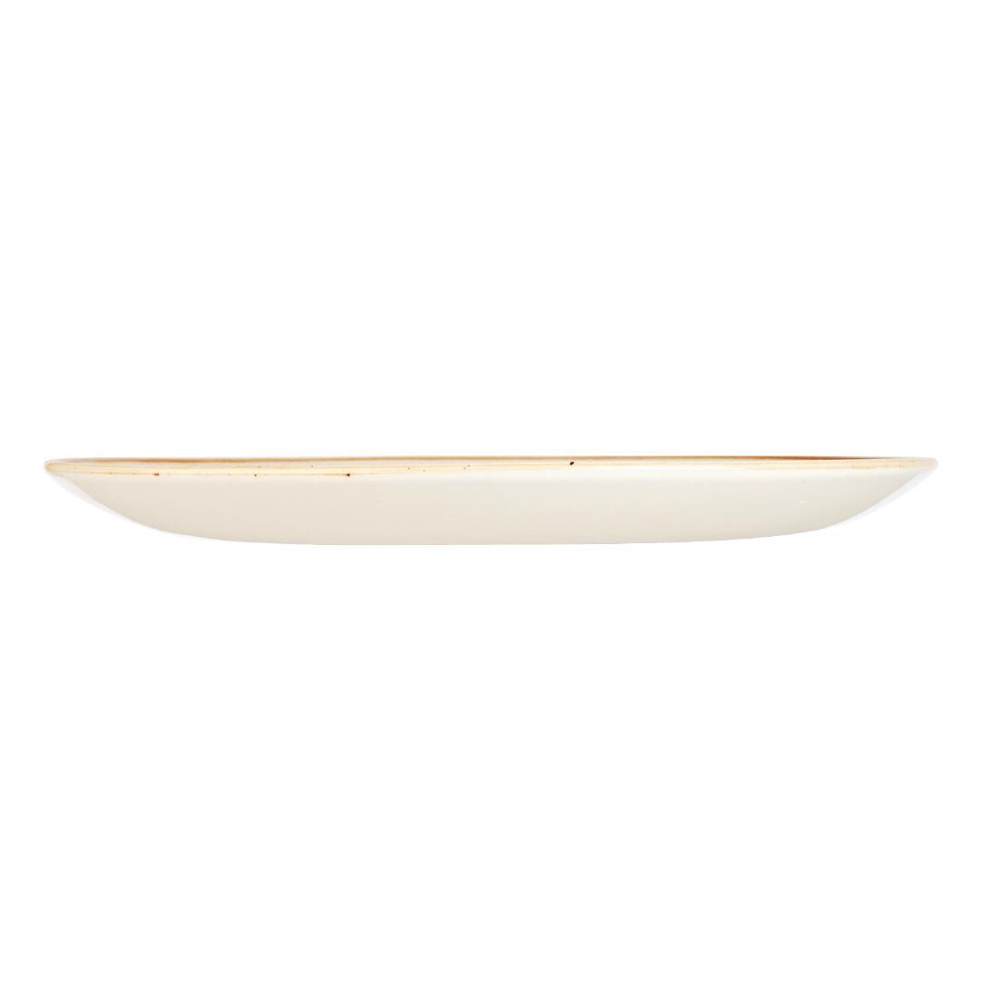Churchill Stonecast Round Coupe Plate Barley White 200mm
