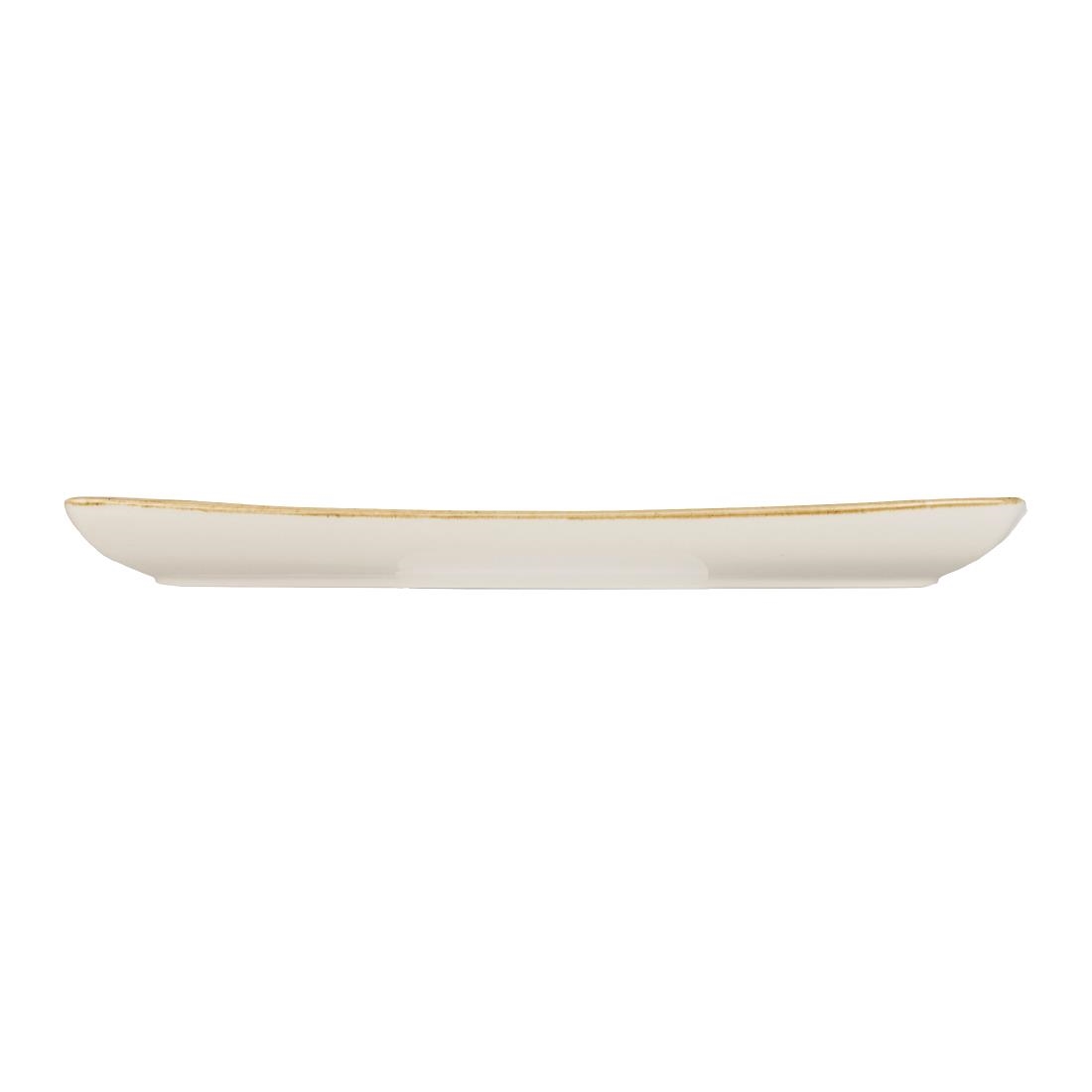 Churchill Stonecast Rectangular Plate Barley White 295 x 150mm