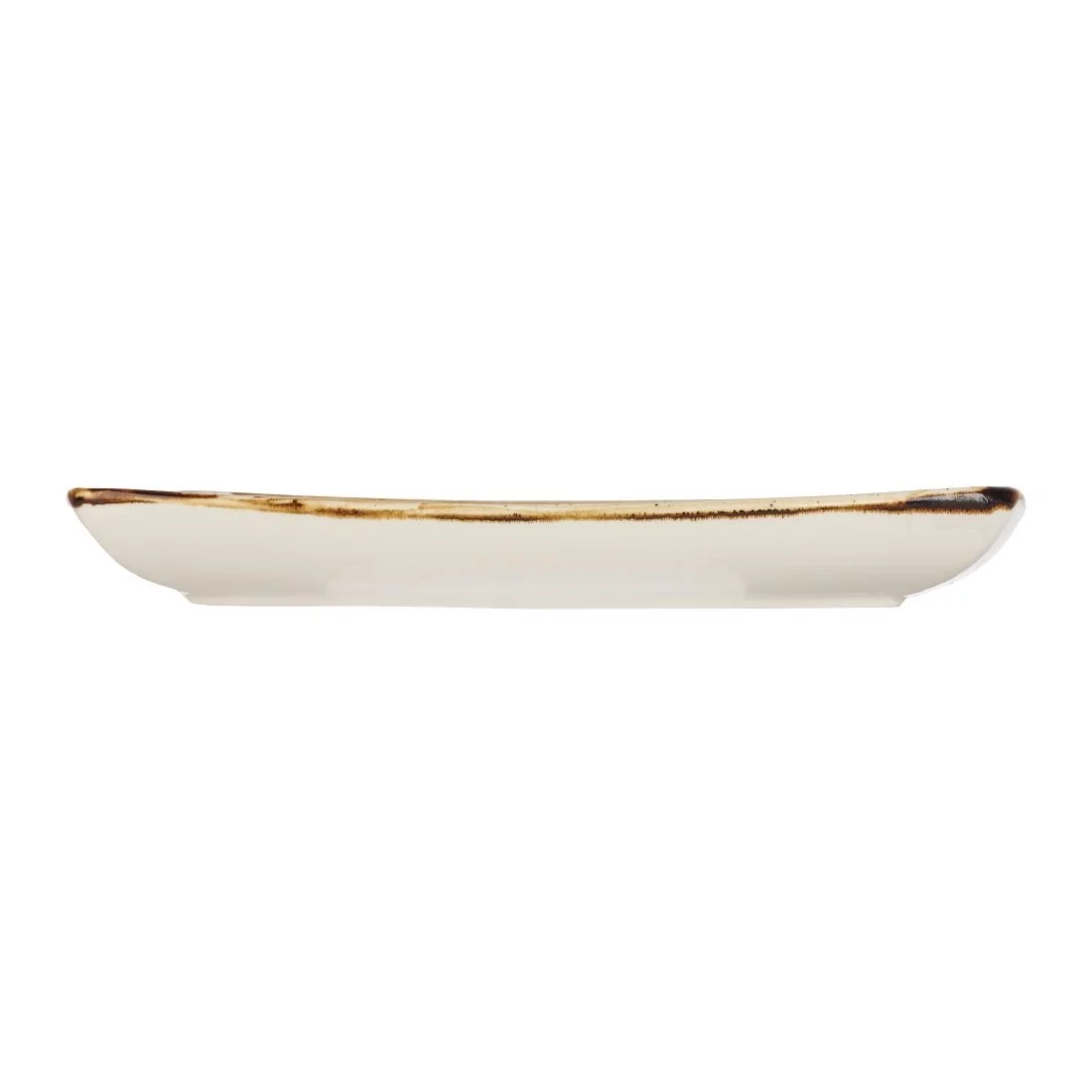 Churchill Stonecast Deep Square Plate Barley White 260mm - Image 2