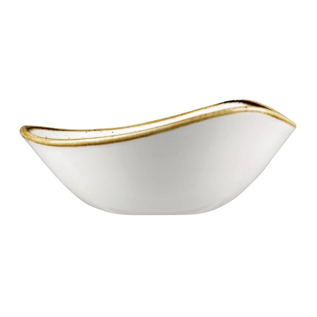 Churchill Stonecast Triangle Bowl Spiced Orange 200mm - Image 2