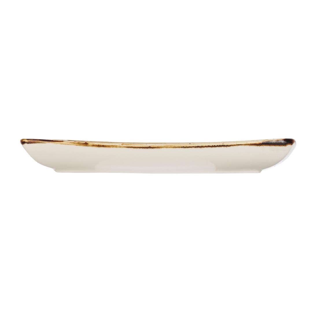 Churchill Stonecast Deep Square Plate Spiced Orange 260mm