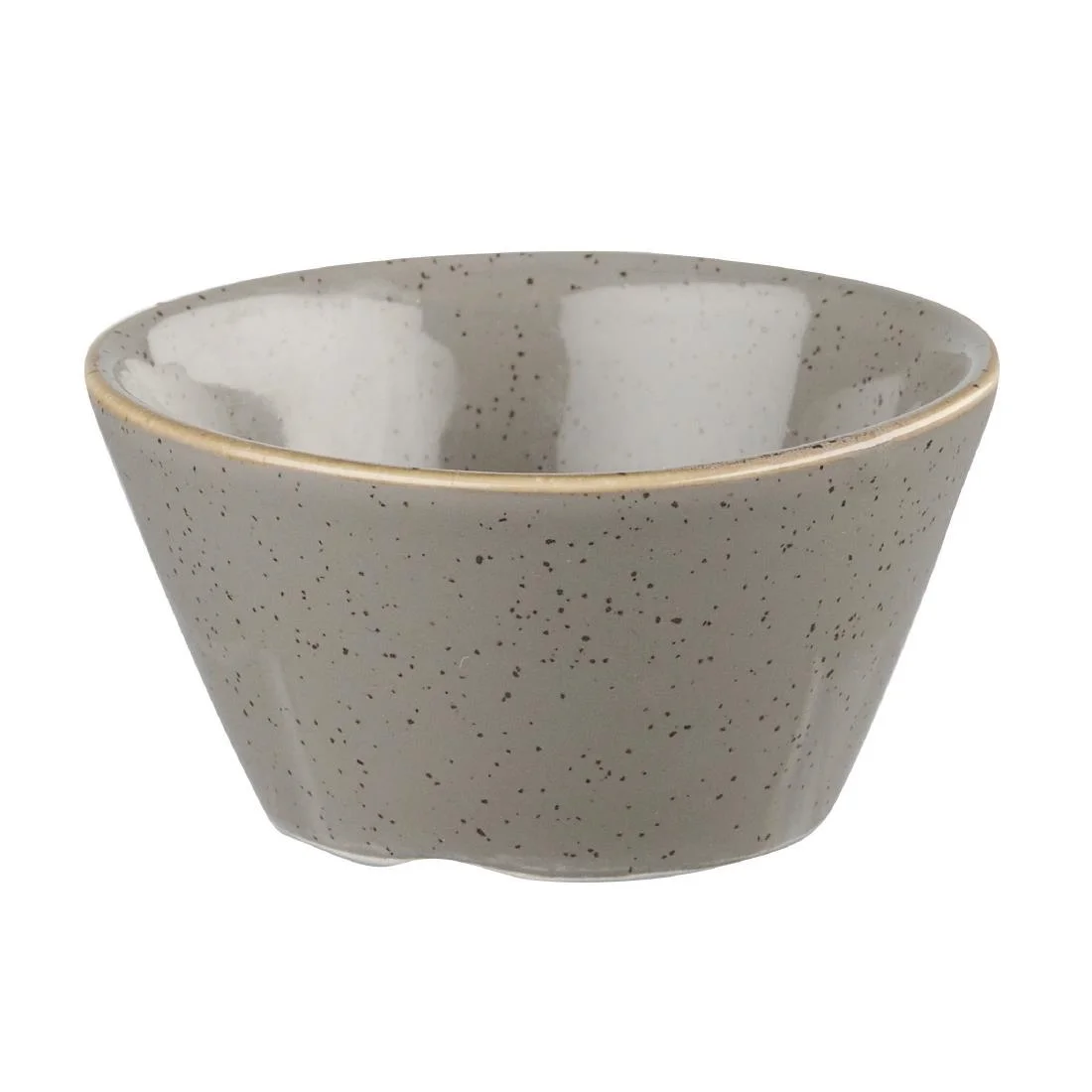 Churchill Stonecast X Squared Sauce Dish Peppercorn Grey 3oz