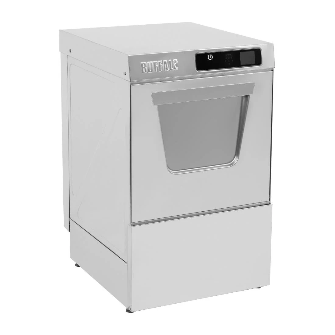 Buffalo Digital Undercounter Glass Washer with Drain Pump 400mm Basket 2.9kW - Image 3