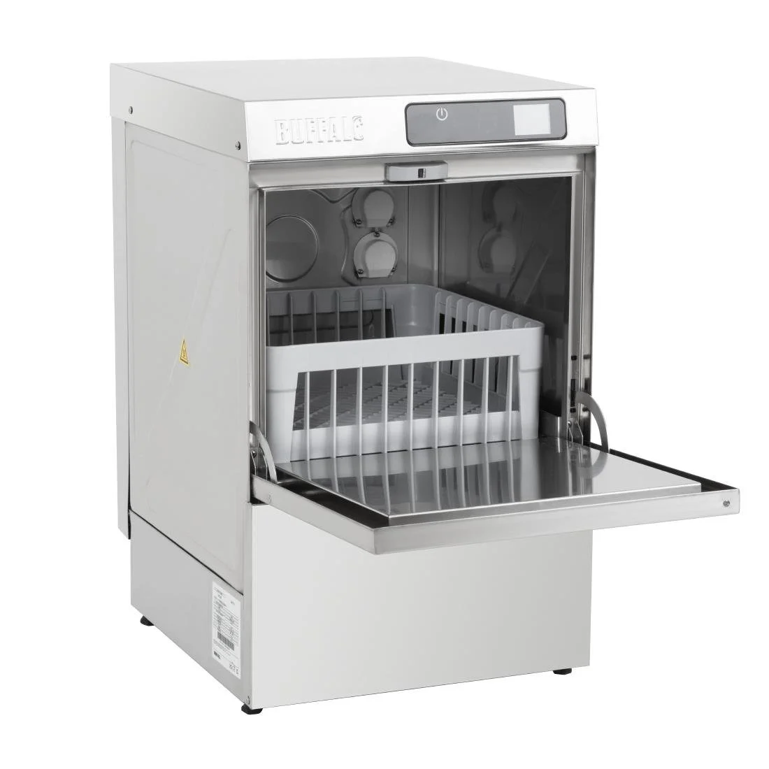 Buffalo Digital Undercounter Glass Washer with Drain Pump 400mm Basket 2.9kW - Image 9