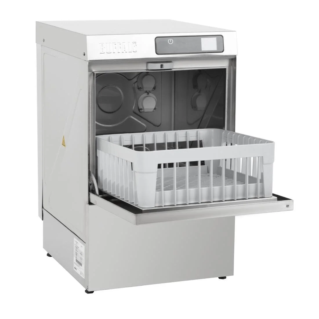 Buffalo Digital Undercounter Glass Washer with Drain Pump 400mm Basket 2.9kW - Image 10