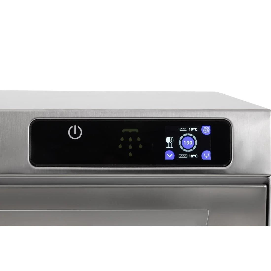 Buffalo Digital Undercounter Glass Washer with Drain Pump 400mm Basket 2.9kW - Image 15